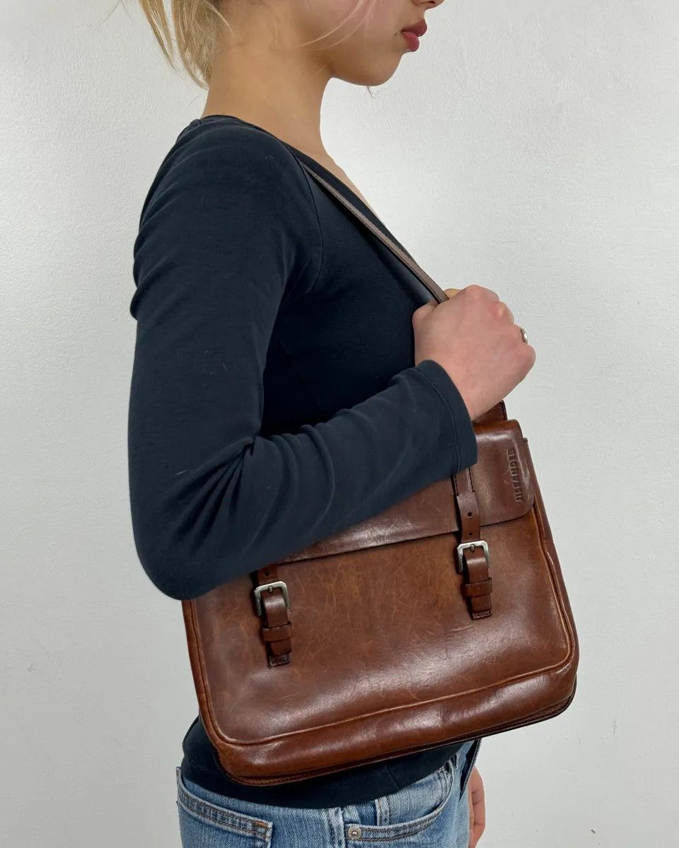 Jil Sander Jil Sander Brown Leather Handle Bag Size ONE SIZE - 2 Thumbnail