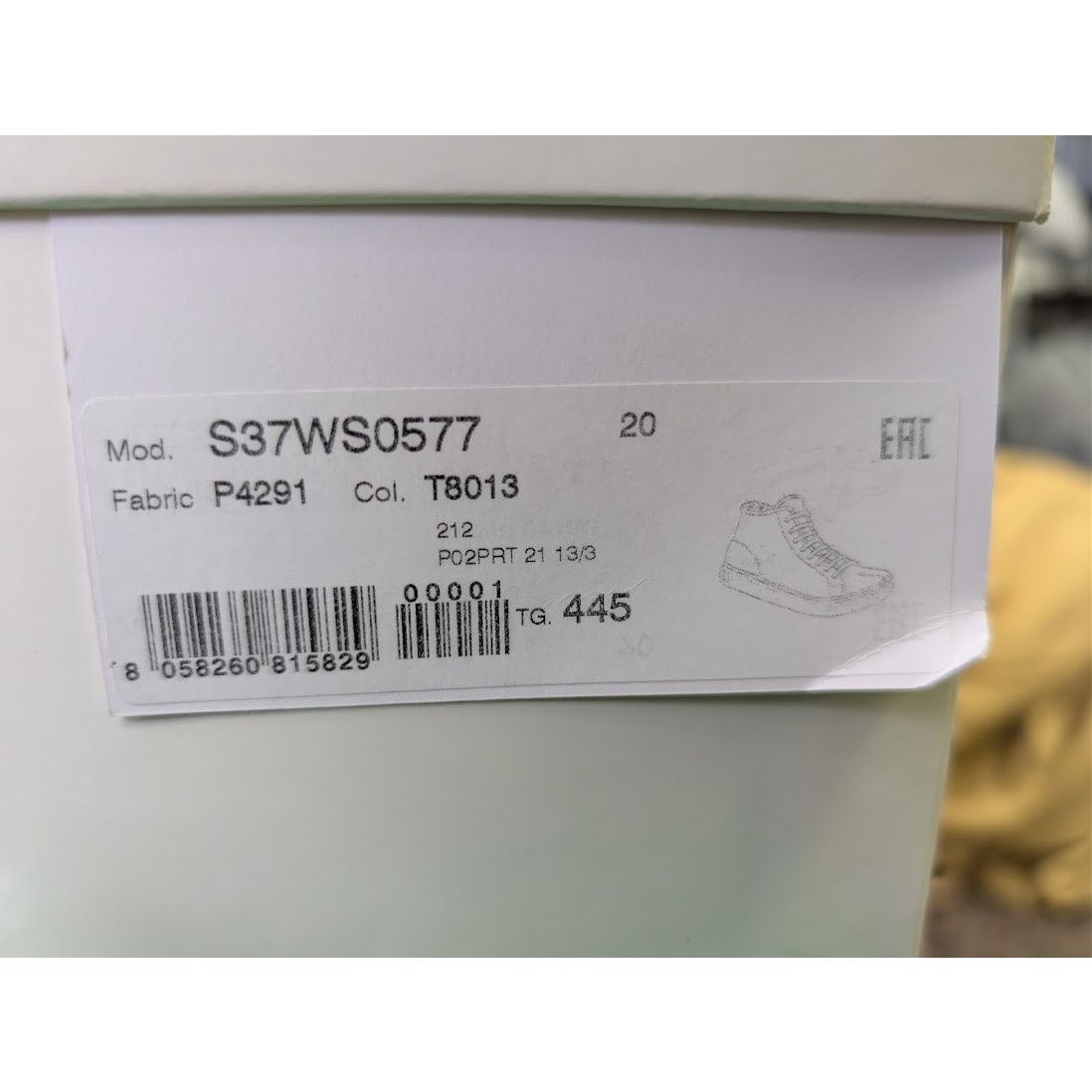 Maison Margiela o1rshd1 Q:2 / Tabi High Top Sneakers in Black/Beige 44.5 Size US 11.5 / EU 44-45 - 21 Thumbnail