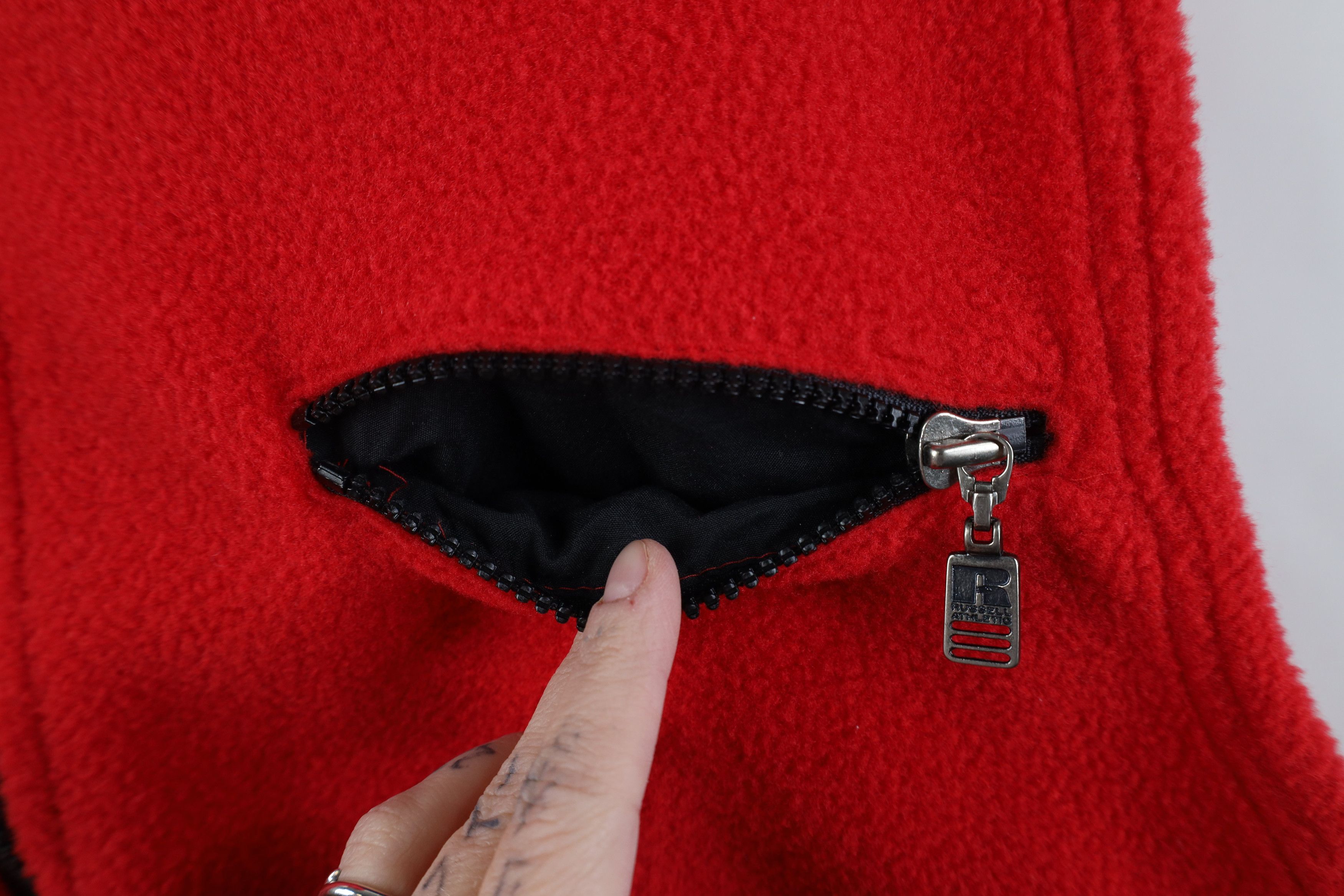 Russell Athletic Vintage 90s Russell Athletic Full Zip Vest Jacket Red USA Size US L / EU 52-54 / 3 - 6 Thumbnail