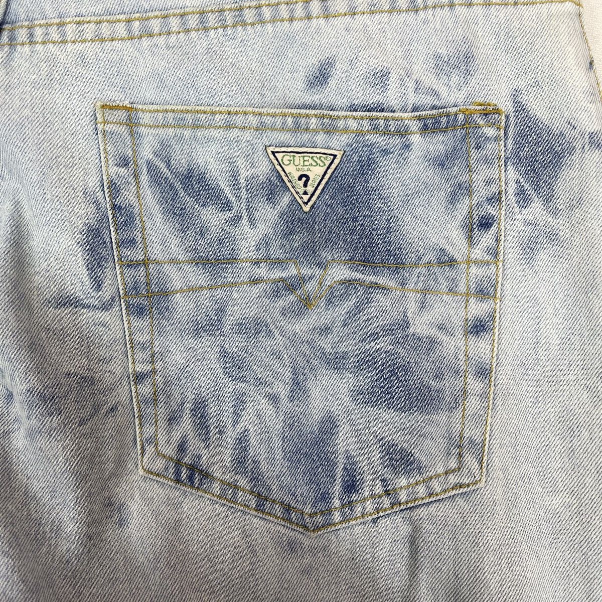 Guess 90s Vintage GUESS Custom Acid Wash Denim #1219/AQ Size US 38 / EU 54 - 18 Thumbnail