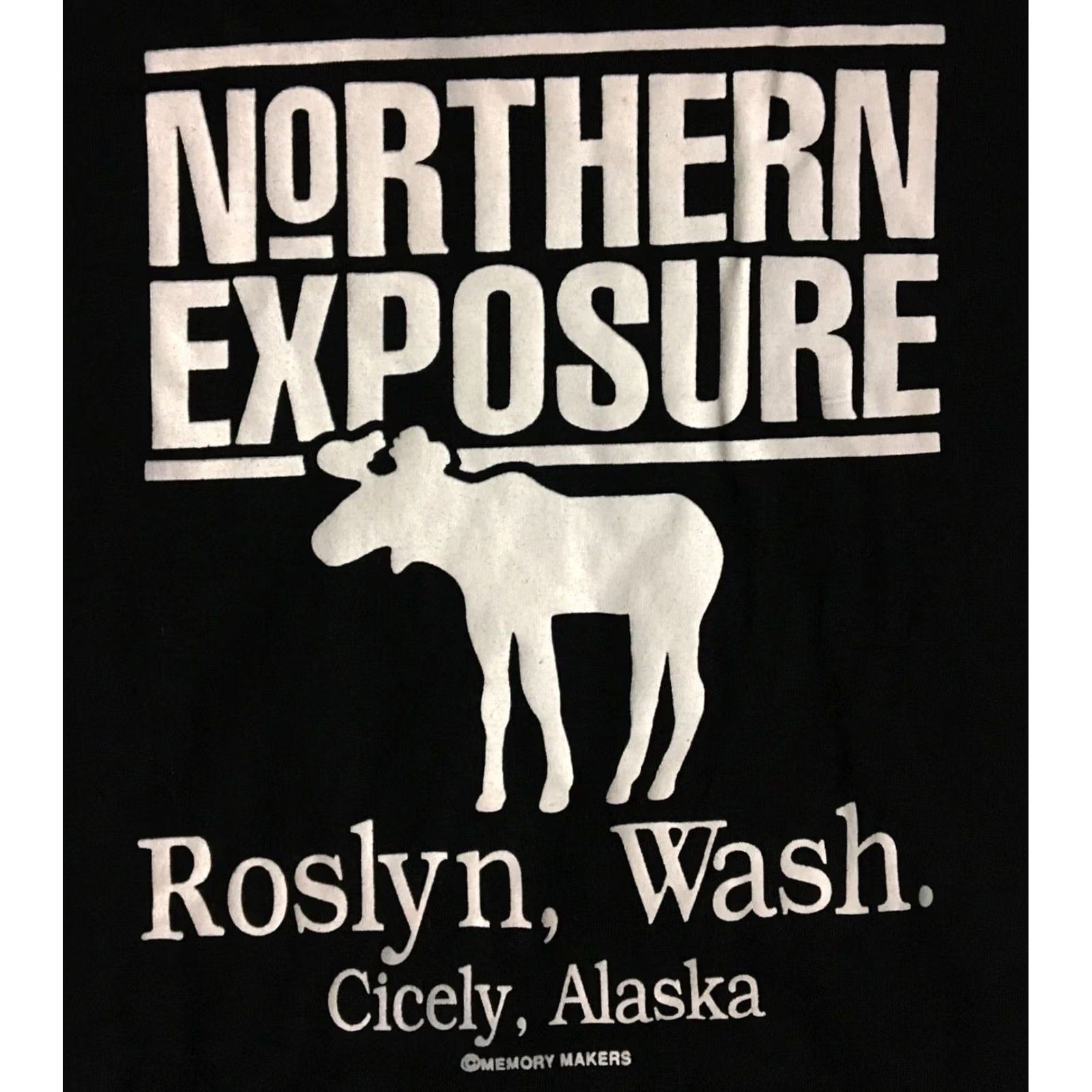 Vintage VINTAGE Northern Exposure TV Film Crew Promo Shirt 2XL Black Mens T-Shirt 90s USA CBS Comedy Alaska Dress Promo Shirt Size US XXL / EU 58 / 5 - 2 Thumbnail