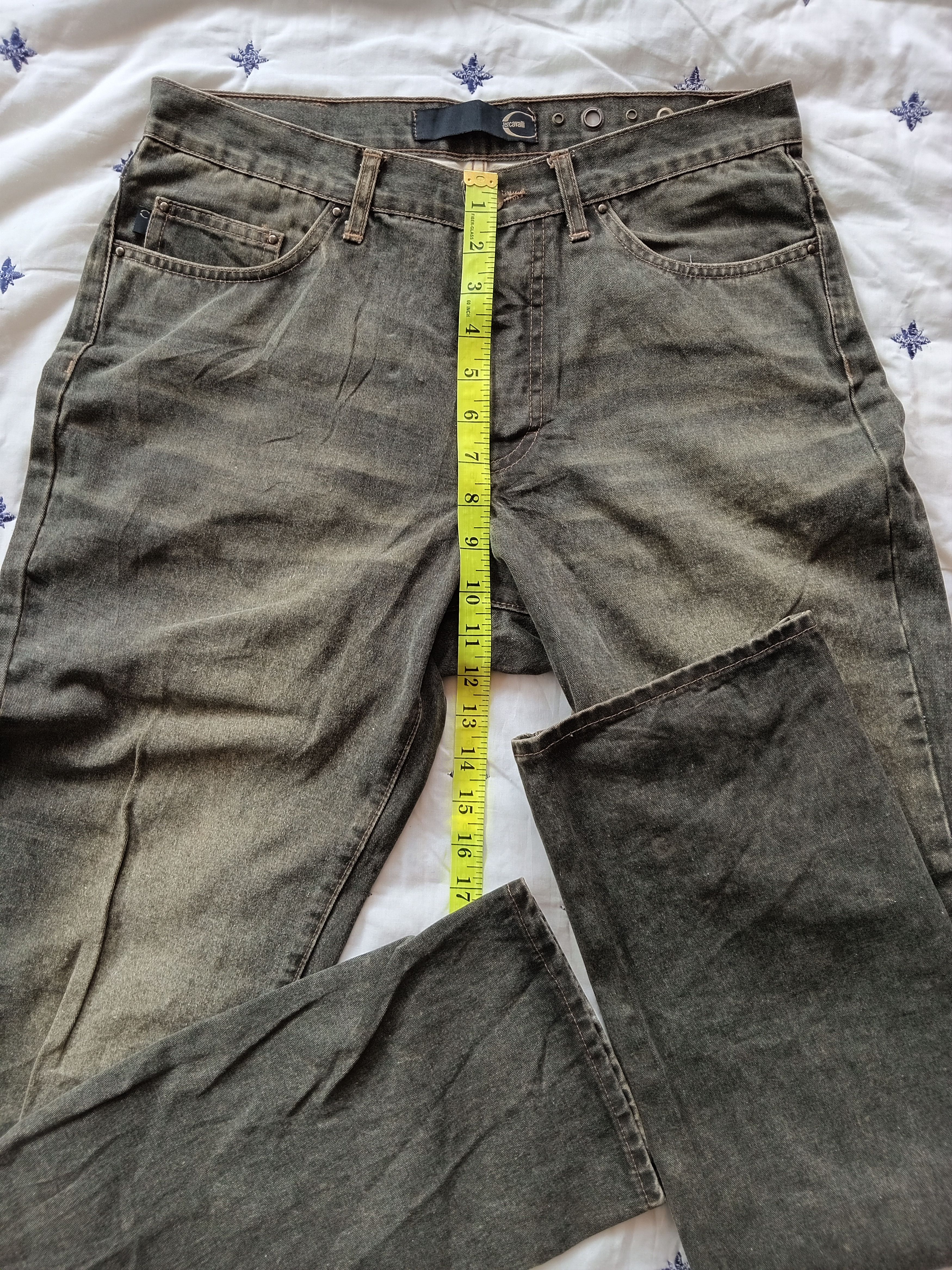 If Six Was Nine × Just Cavalli JUST CAVALLI💥Washed Faded Distressed Jeans Size 31" - 4 Thumbnail