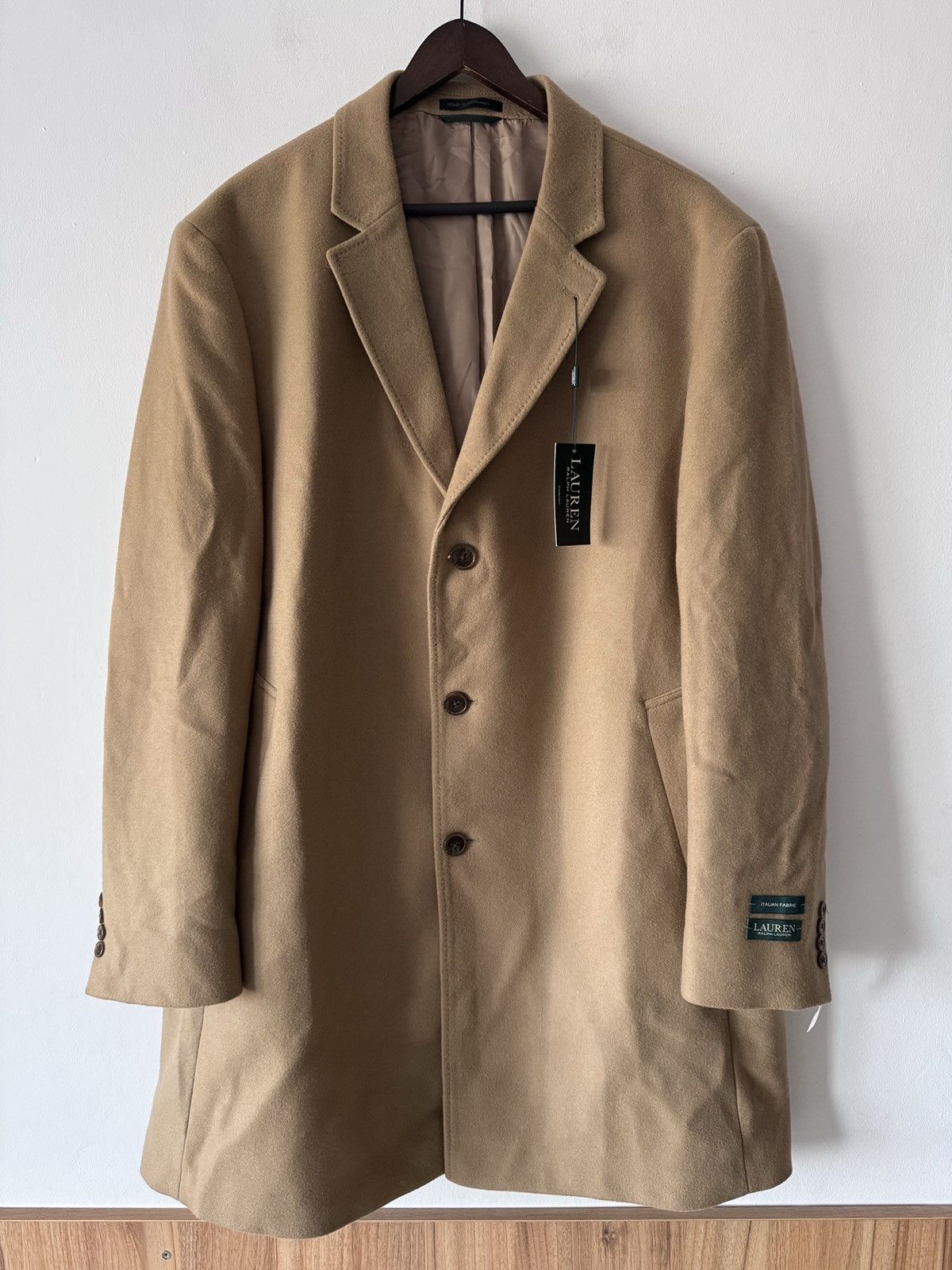 Ralph Lauren 🔥🔥 Ralph Lauren Cream Wool Coat Size US L / EU 52-54 / 3 - 1 Thumbnail