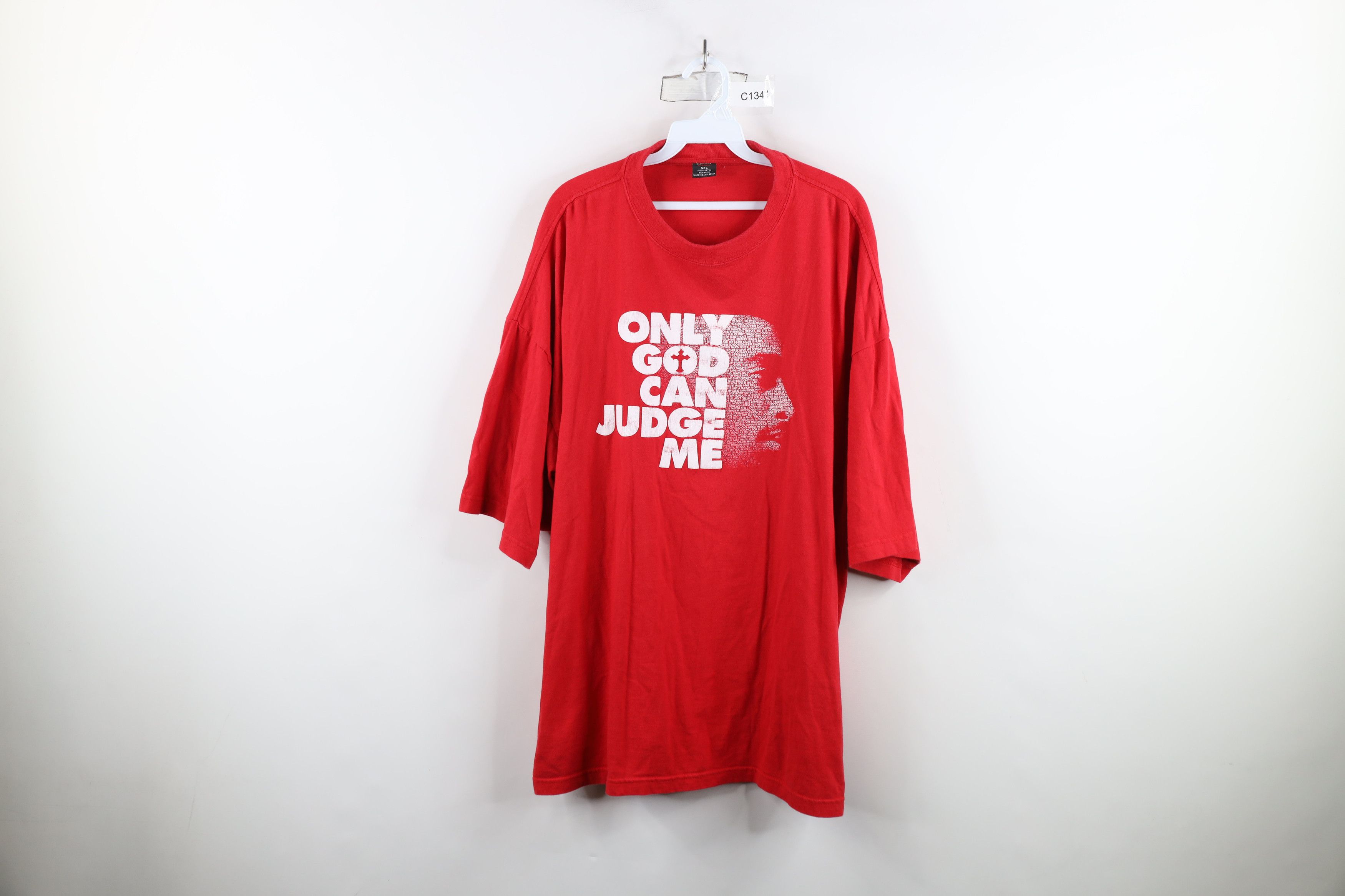 Vintage Vintage Y2K Streetwear God Can Judge Me 2Pac Rap Tee T-Shirt Size US XXL / EU 58 / 5 - 1 Thumbnail