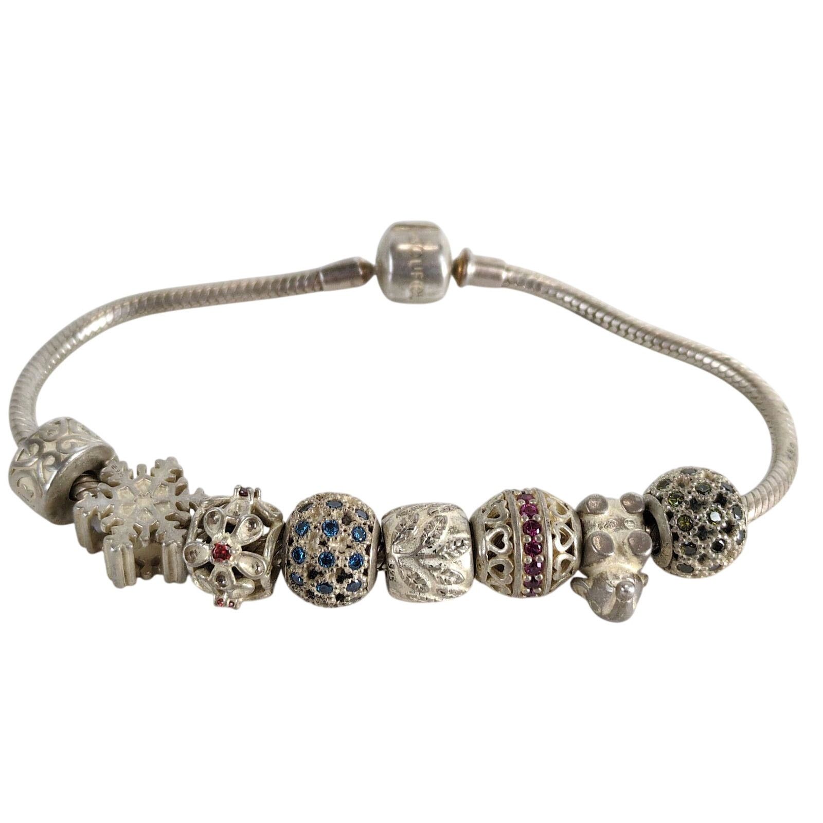 Other Soufeel 925 Sterling Silver Charm Bracelet w/ 8 Charms Size ONE SIZE - 1 Thumbnail
