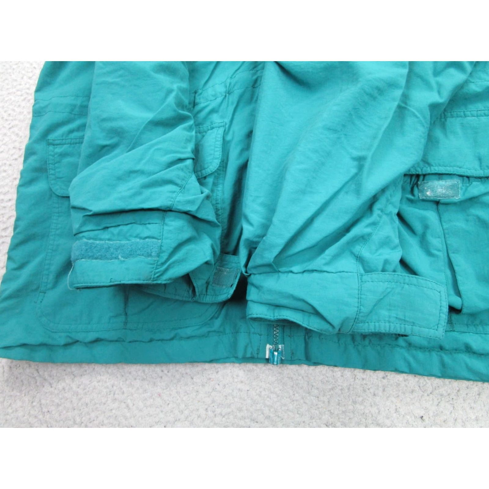 Eddie Bauer Eddie Bauer Parka Womens Large Teal WINDFoil Hooded Fleece Lined Nylon Made USA Size L / US 10 / IT 46 - 6 Thumbnail