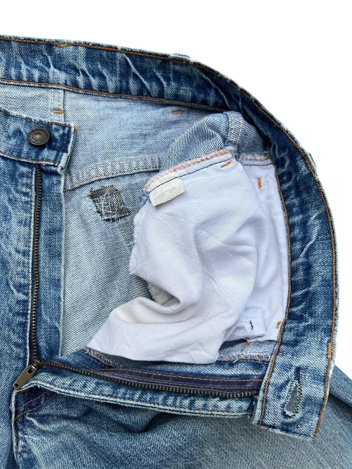 Levi's Vintage 60s Levis 646 Bootcut Distressed Denim Jeans 32x31 Size US 32 / EU 48 - 11 Thumbnail