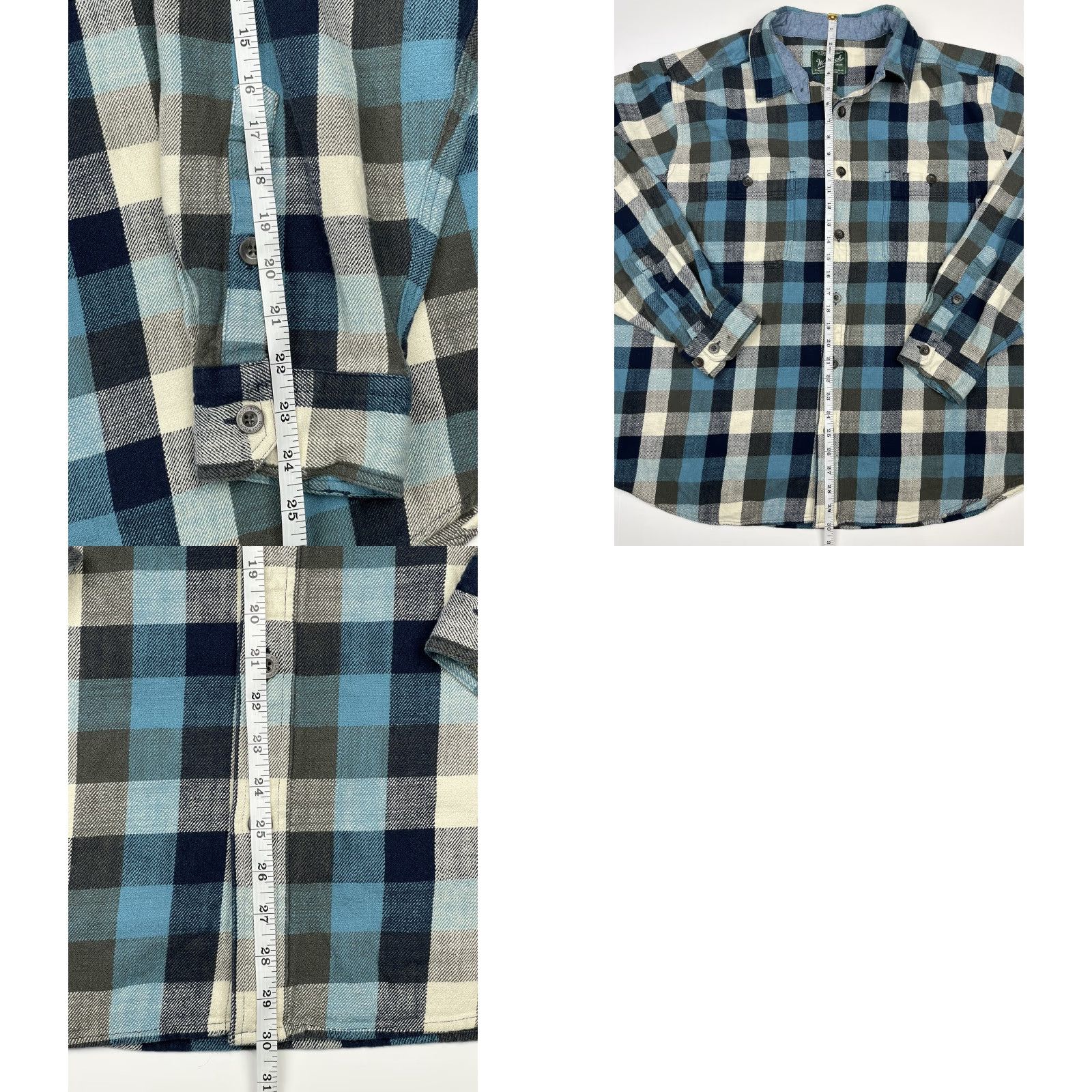Vintage Woolrich Mens Flannel Shirt Heavyweight Long Sleeve Blue Buffalo Plaid Size 2XL Outdoor Hiking Size US XXL / EU 58 / 5 - 8 Thumbnail