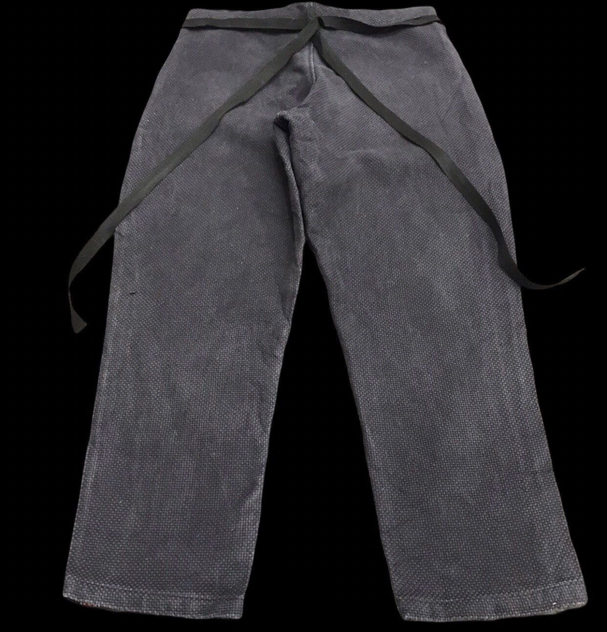Indigo Indigo Sturdy Linen Kendo Martial Art Pant Size US 33 - 2 Thumbnail