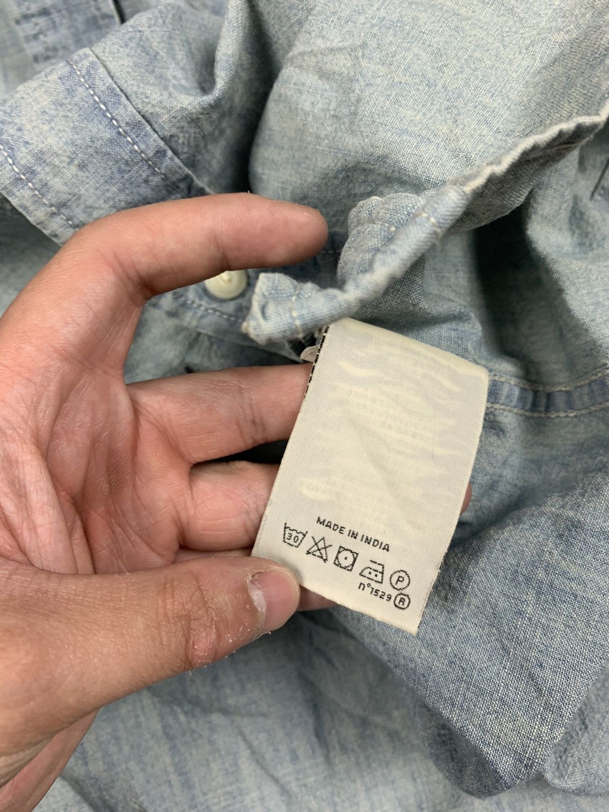 Denim & Supply Ralph Lauren Vintage Denim And Supply Ralph Lauren Washed Denim Shirt Size US S / EU 44-46 / 1 - 9 Thumbnail