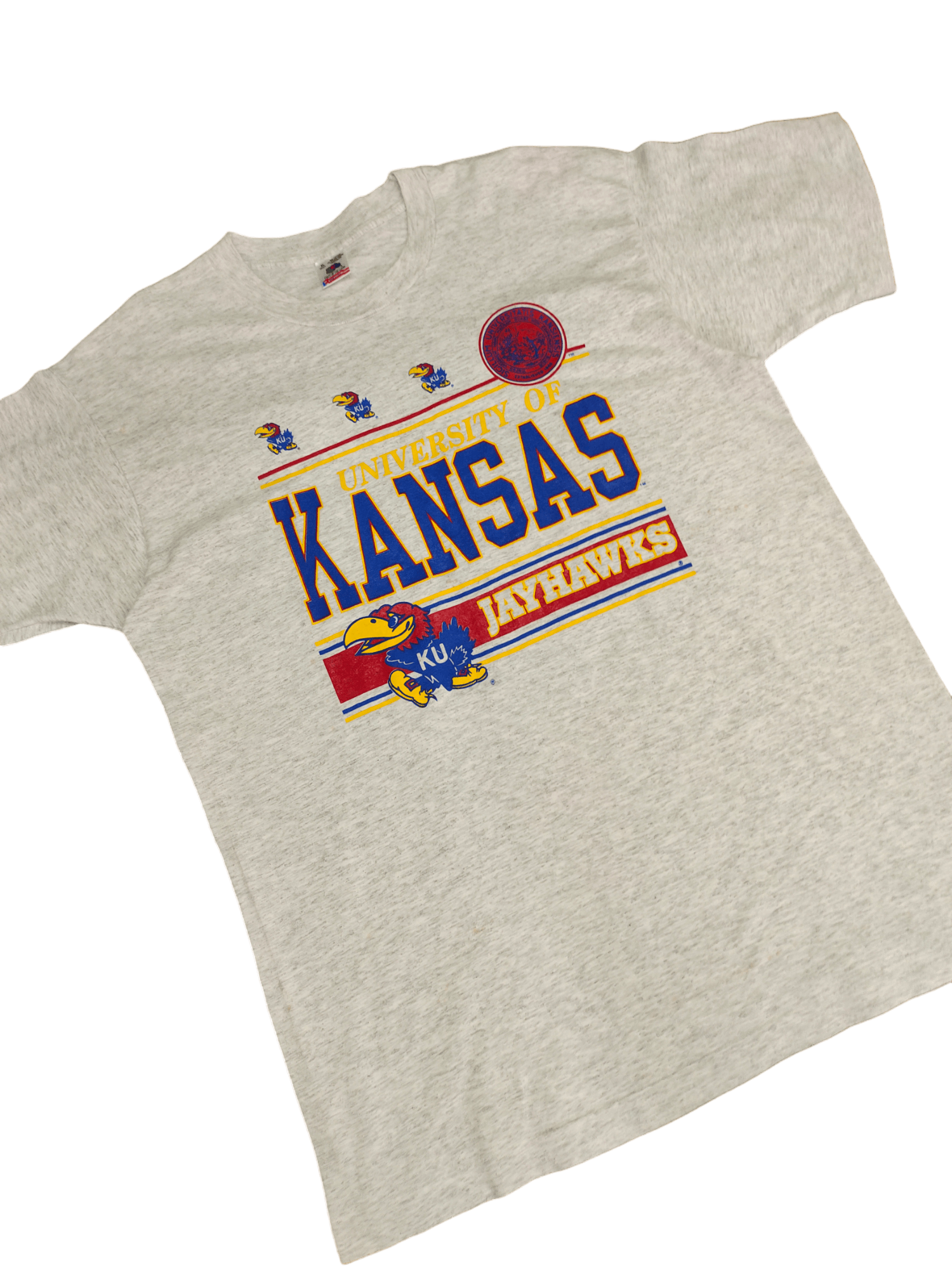 NCAA Vintage 90s University Kansas Jayhawks Ncaa T-Shirt Size US XL / EU 56 / 4 - 2 Thumbnail