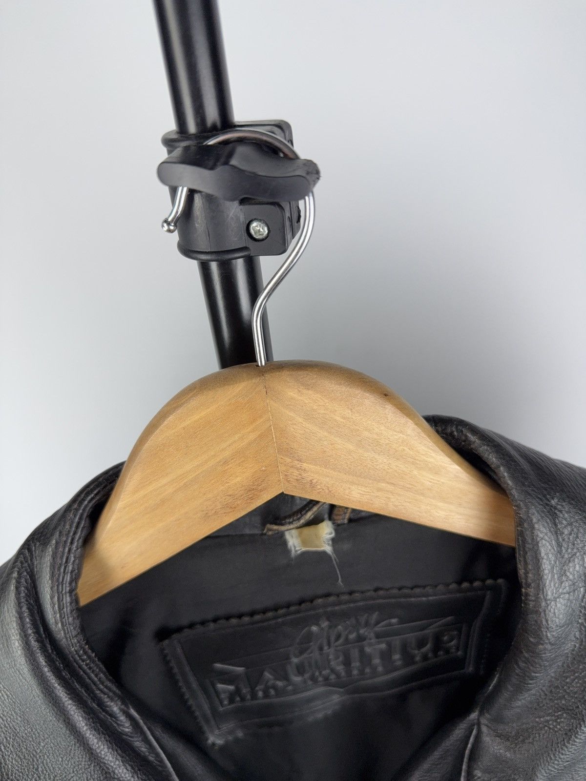 Leather Vintage 90s Gipsy Mauritius Black Leather Moto Biker Jacket Size US XL / EU 56 / 4 - 6 Thumbnail