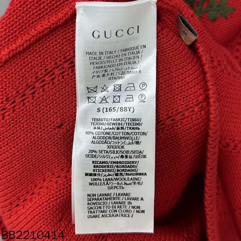 Gucci Gucci Embroidered floral v-neck knitted sweater 2503-Nextar Size S / US 4 / IT 40 - 7 Thumbnail