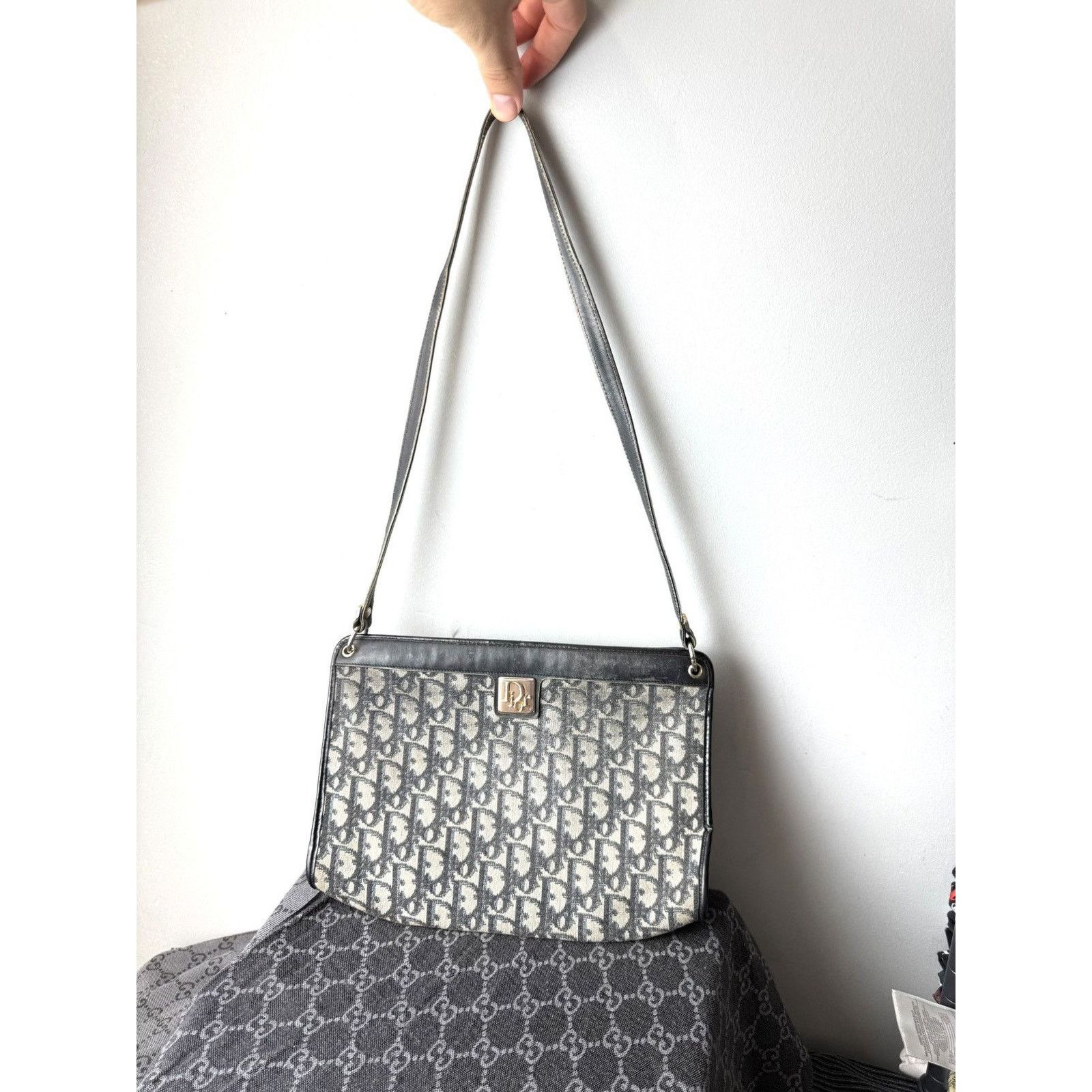 Dior 💥Rare! Vintage Dior Hand Bag Monogram Y2K Archive Size ONE SIZE - 1 Thumbnail
