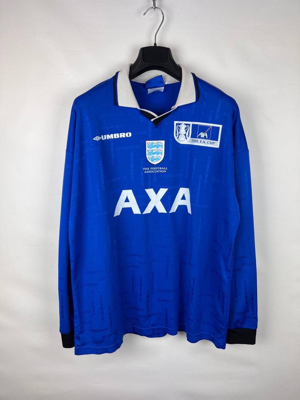 Other England F.A. CUP Shirt AXA 5 number 90s Jersey Umbro XL Size US XL / EU 56 / 4 - 1 Thumbnail