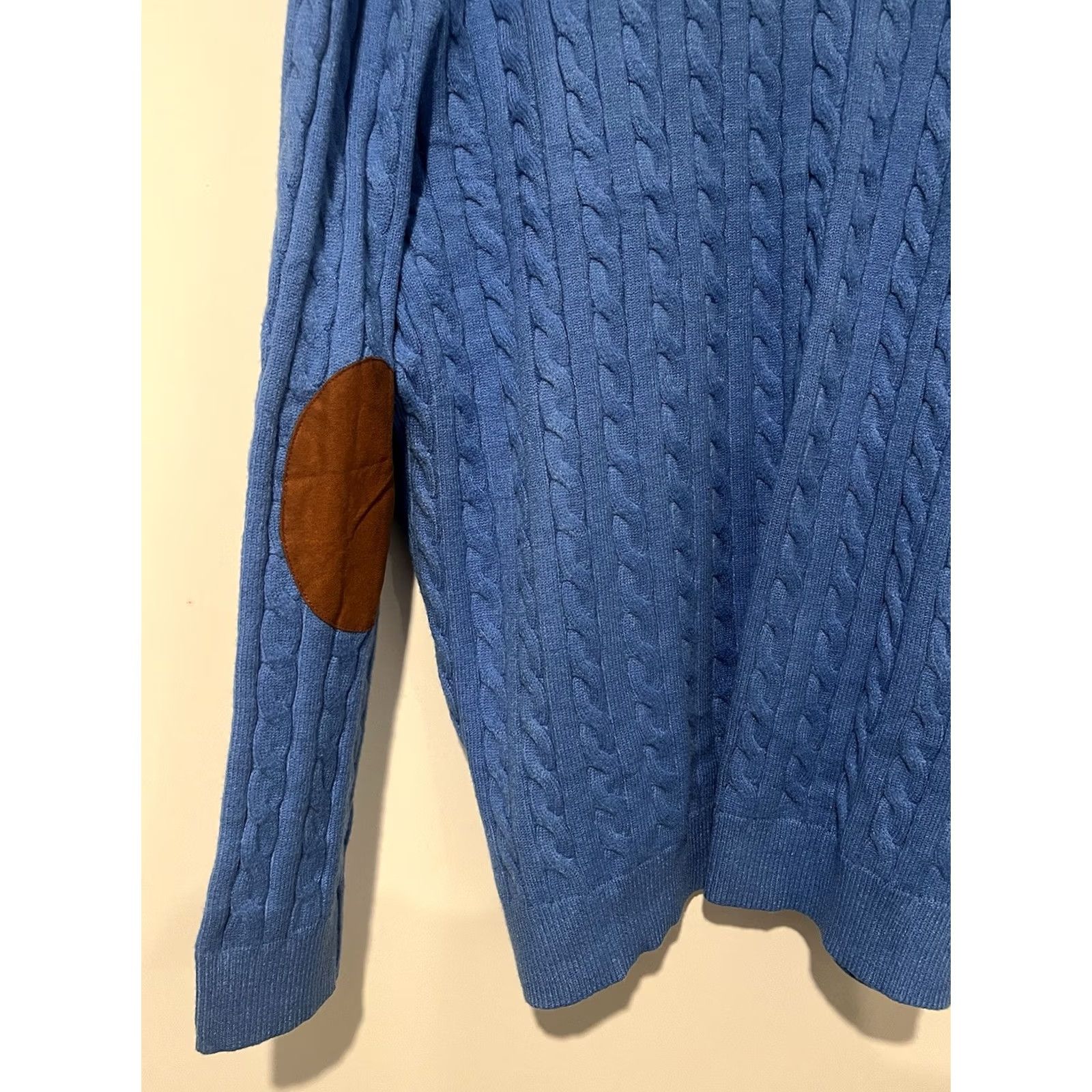 Vintage NWT Unbranded Men’s Cable Knit Pullover Sweater Stand Collar Button Large L Sweater Winter Casual Travel Size US L / EU 52-54 / 3 - 7 Thumbnail