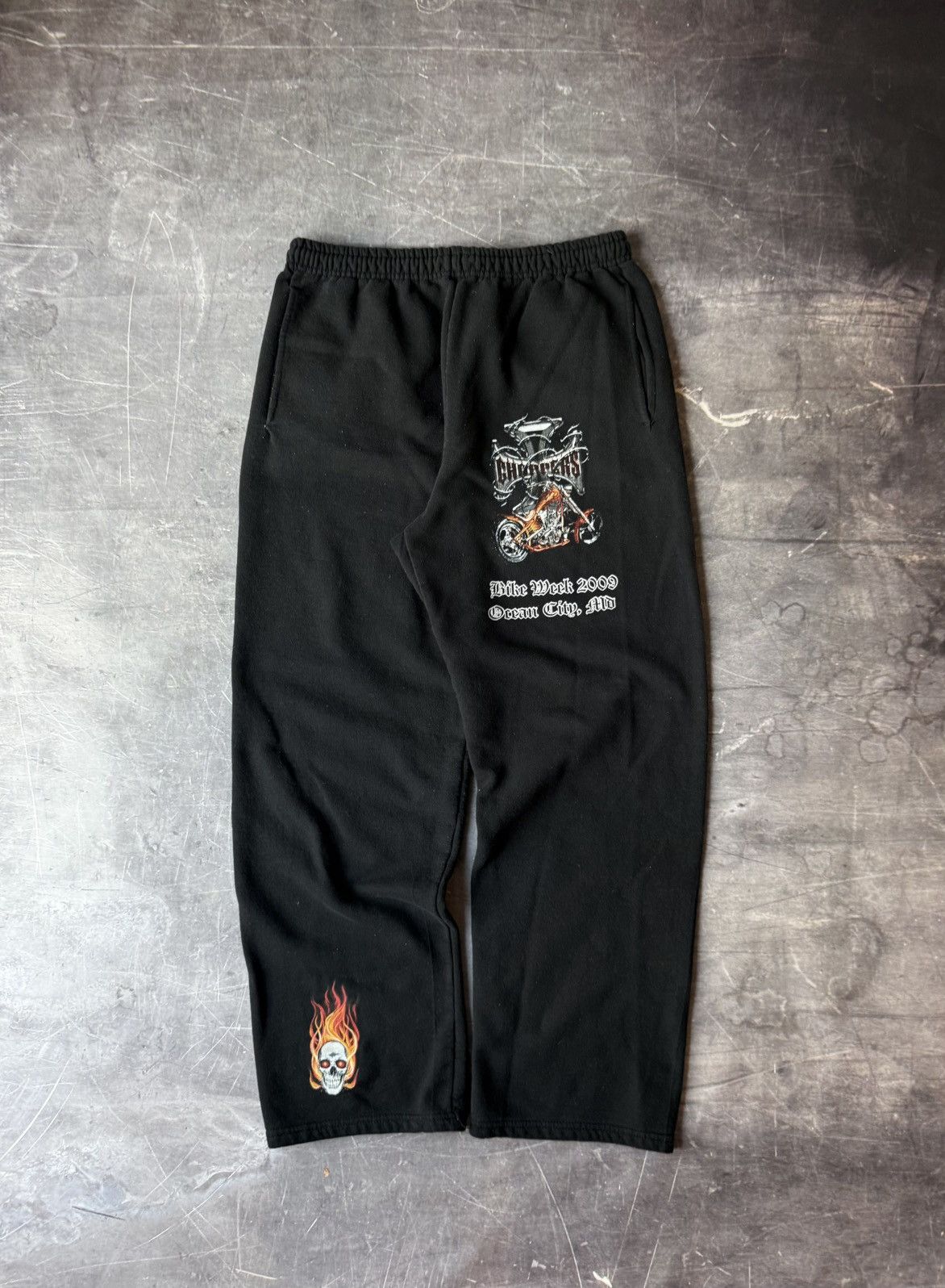 Vintage Vintage '09 Choppers Bike Week Ocean City, MD Sweatpants (M) Size US 30 / EU 46 - 1 Thumbnail