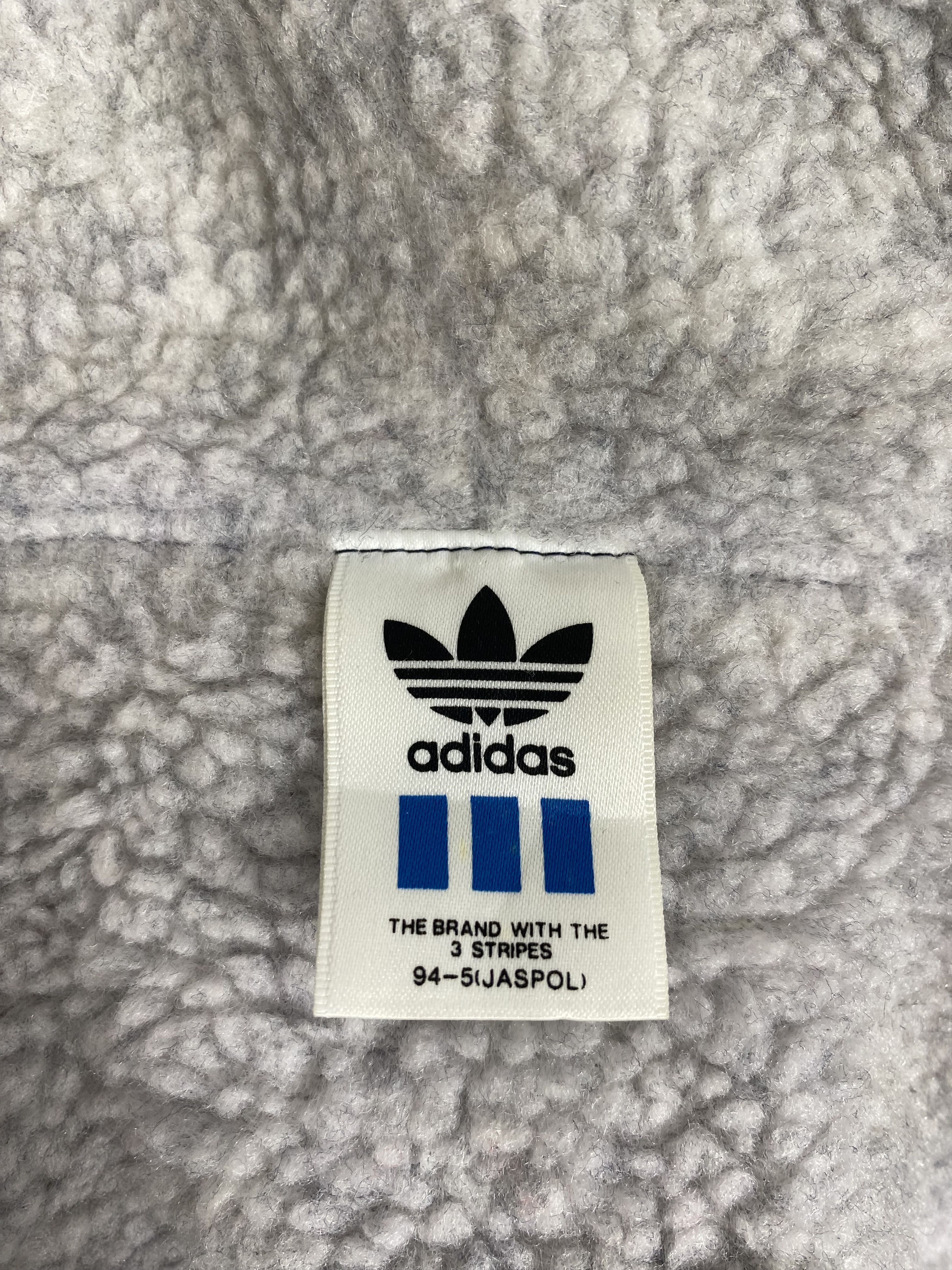 Adidas Vintage Adidas Big Logo Fleece Lining Long Jacket PJ2489 Size US XL / EU 56 / 4 - 9 Thumbnail