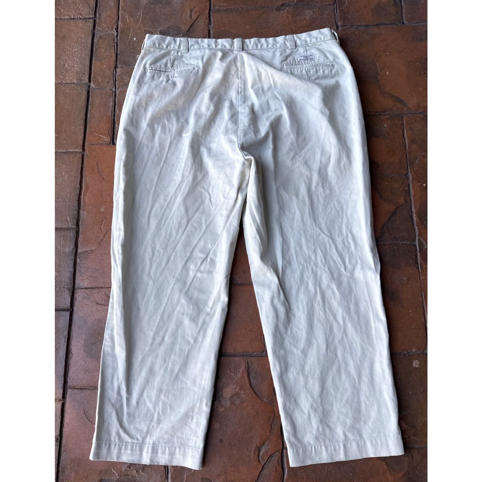 Polo Ralph Lauren VINTAGE Polo Ralph Lauren Chino Pants Men 42x30 Khaki Beige Polo Ralph Lauren Prospect 90s Preppy USA Jeans? Size US XL / EU 56 / 4 - 3 Thumbnail