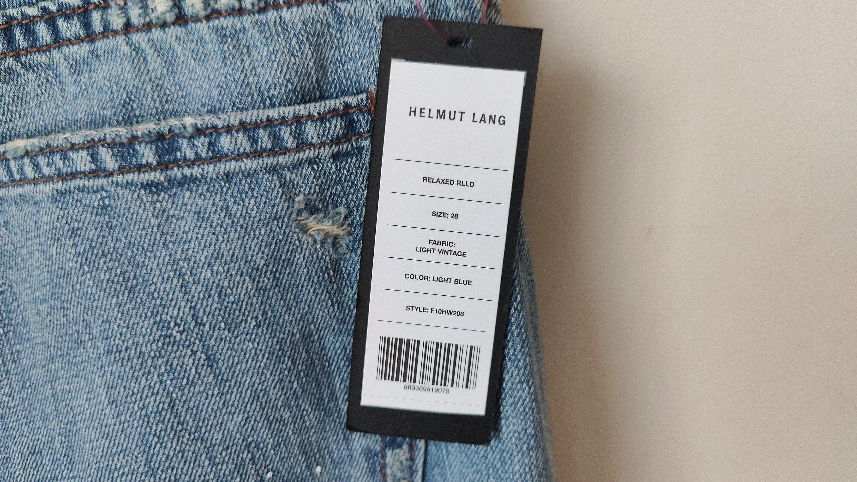 Helmut Lang Helmut Lang Relaxed RLLD Distressed Denim Pants NEW w/ Tags Size US 28 / EU 44 - 8 Thumbnail