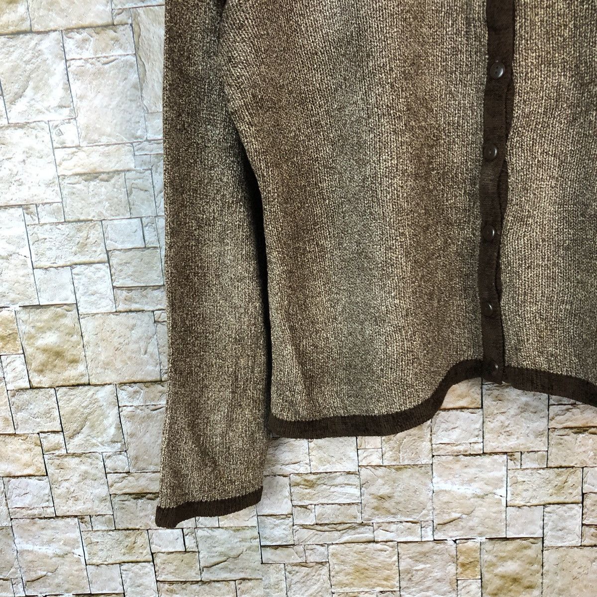 Japanese Brand Vent Violet Brown Cardigan Knitwear #A1187 Size US L / EU 52-54 / 3 - 7 Thumbnail