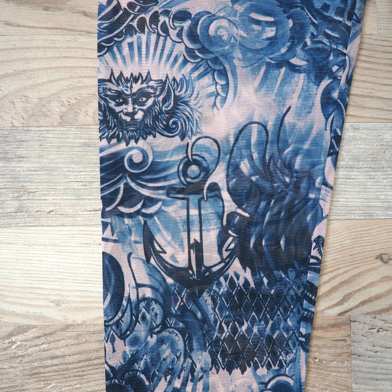 Jean Paul Gaultier Jean Paul Gaultier x Lindex mesh tattoo y2k leggings grunge Size 32" / US 10 / IT 46 - 4 Thumbnail