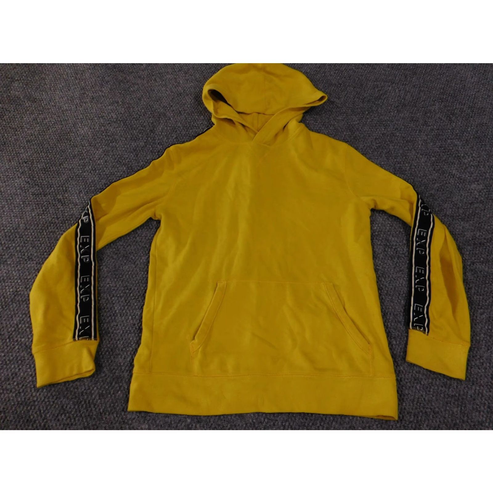 Express Express Hoodie Mens M Yellow Kangaroo Pocket Pullover EXP Tape Sweatshirt Size US M / EU 48-50 / 2 - 4 Thumbnail