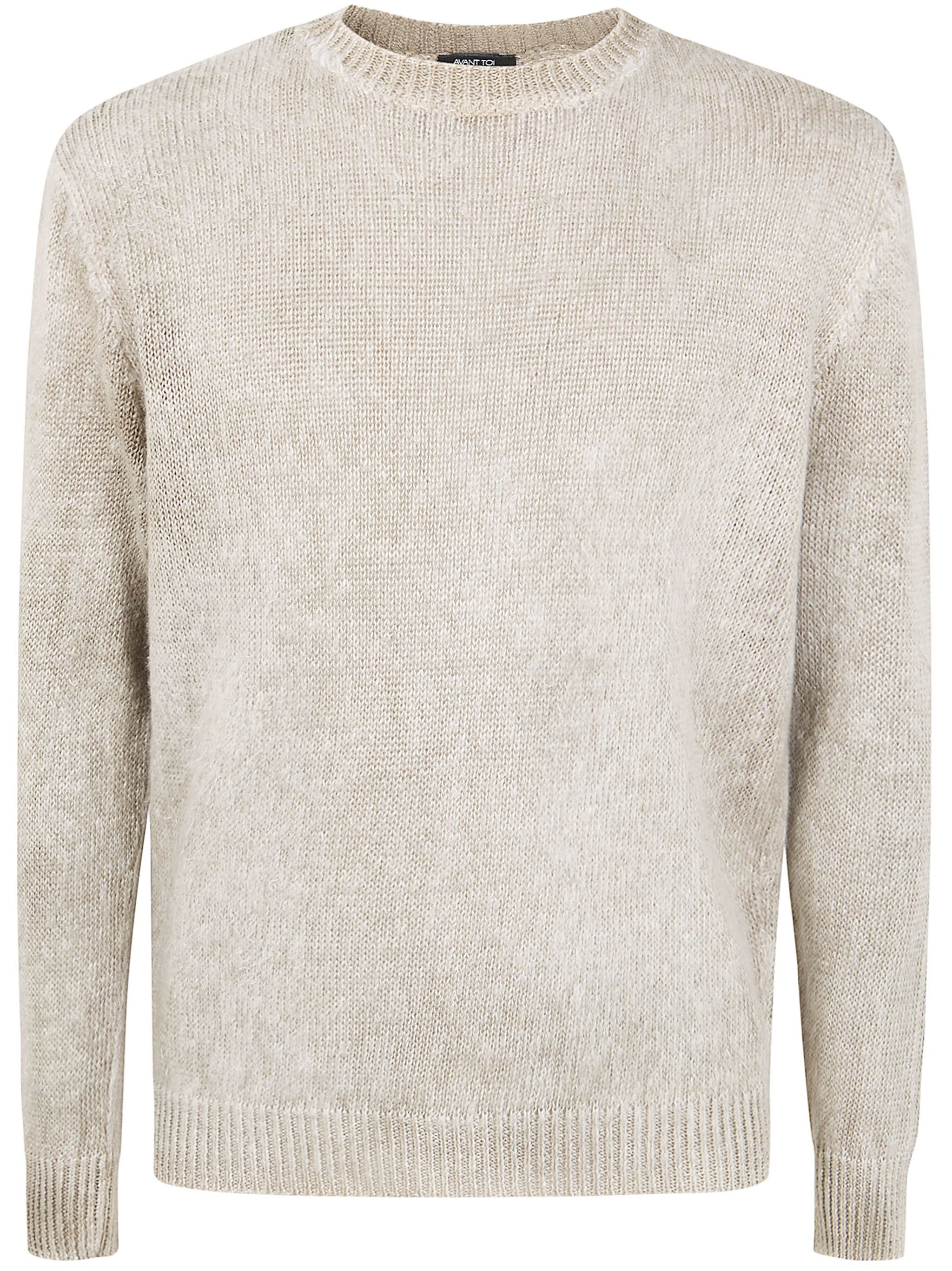 Avant Toi "HAND PAINTED" BRUSHED LINEN ROUND NECK PULLOVER Size US M / EU 48-50 / 2 - 1 Thumbnail