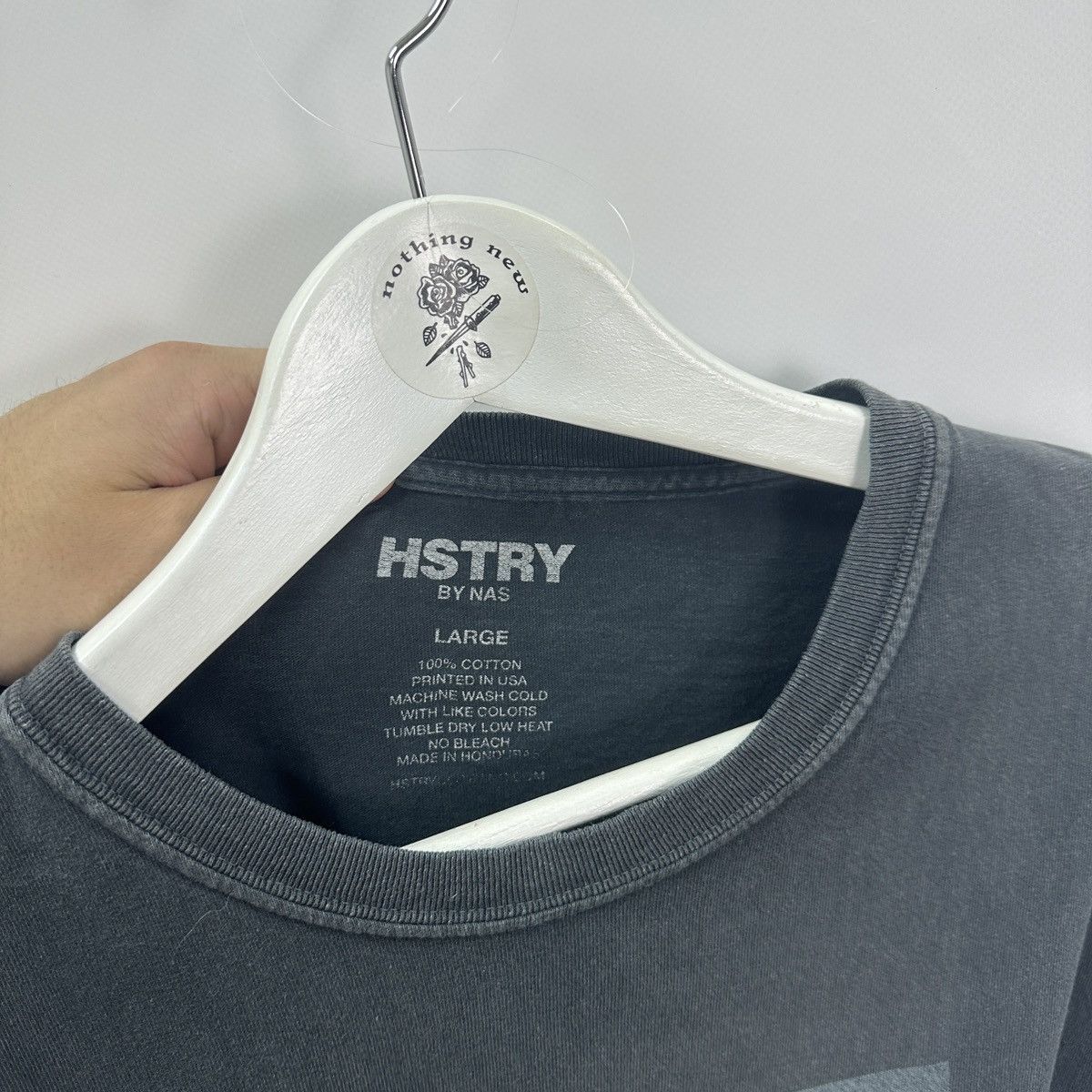 Rap Tees Vintage 00s Nas Hstry Washed Tee y2k Rap og hip hop hype 90s Size US L / EU 52-54 / 3 - 7 Thumbnail