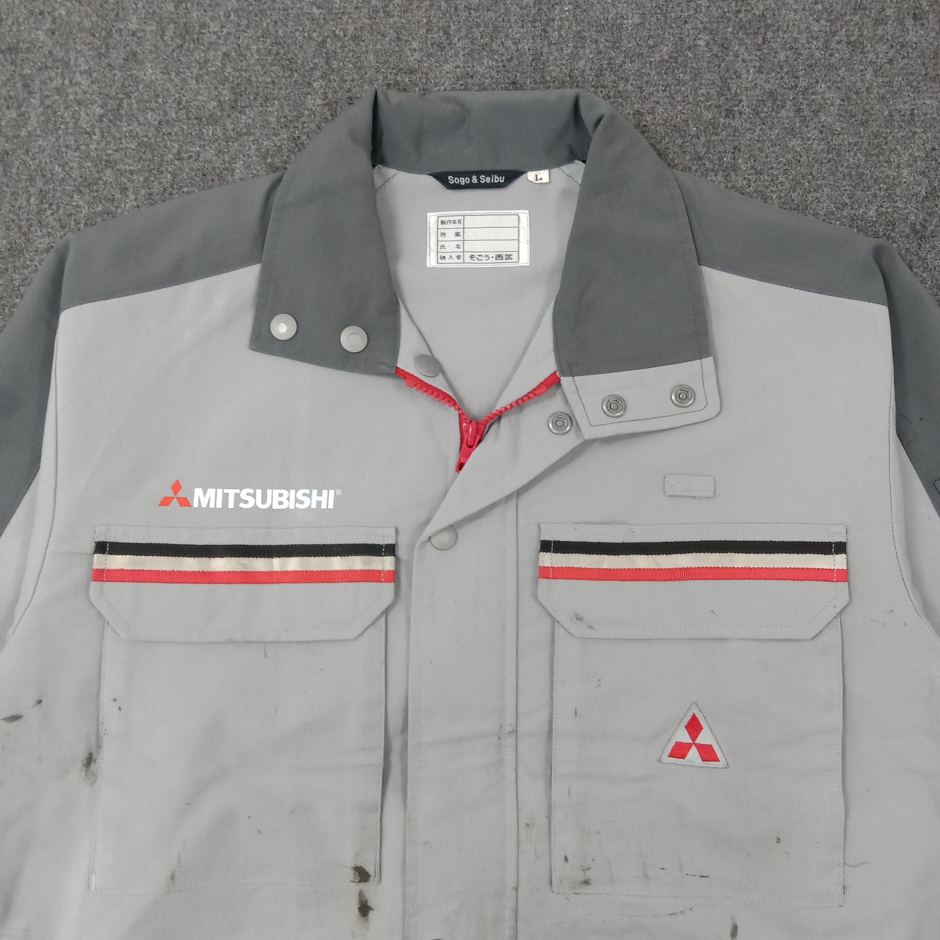 Japanese Brand × Vintage Mitsubishi Japanese Racing Team Worker Jacket Size US L / EU 52-54 / 3 - 5 Thumbnail