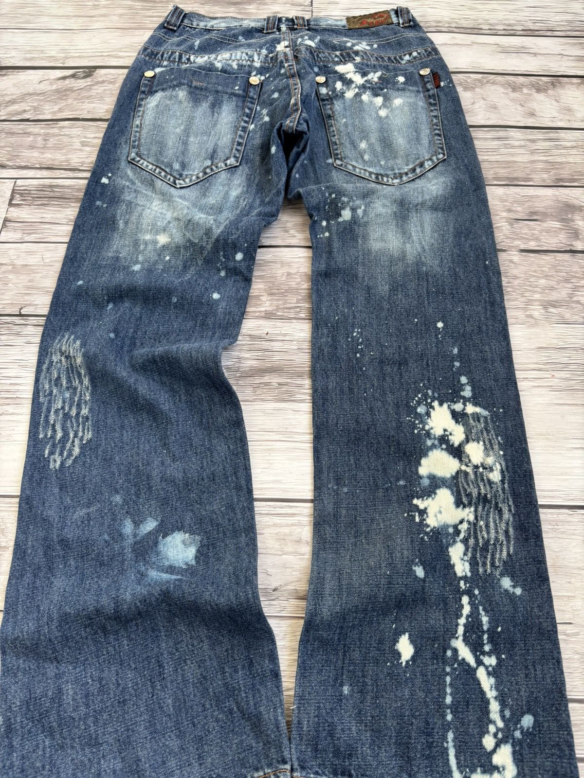 If Six Was Nine × Japanese Brand × Vintage Vintage Rick Owens Junya Watanabe Style Washed Jeans Size US 32 / EU 48 - 6 Thumbnail