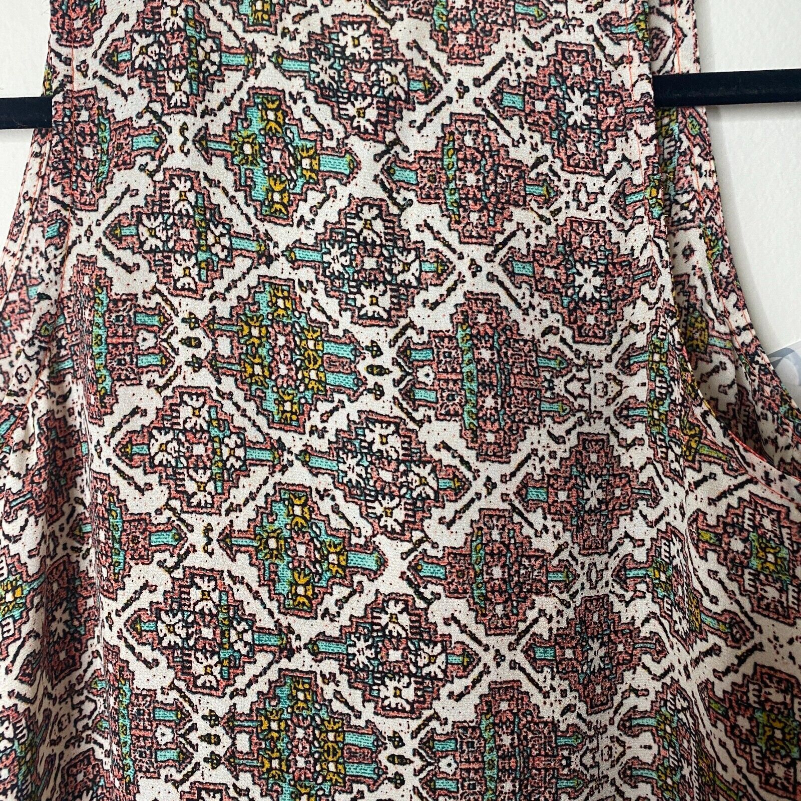 Other Braeve Brown Peach Multi Aztec Front Tie Sleeveless Tank XS Size XS / US 0-2 / IT 36-38 - 6 Thumbnail