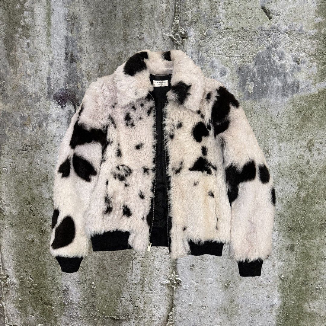 Saint Laurent Paris Saint Laurent Zebra Shearling Jacket Size US M / EU 48-50 / 2 - 1 Thumbnail