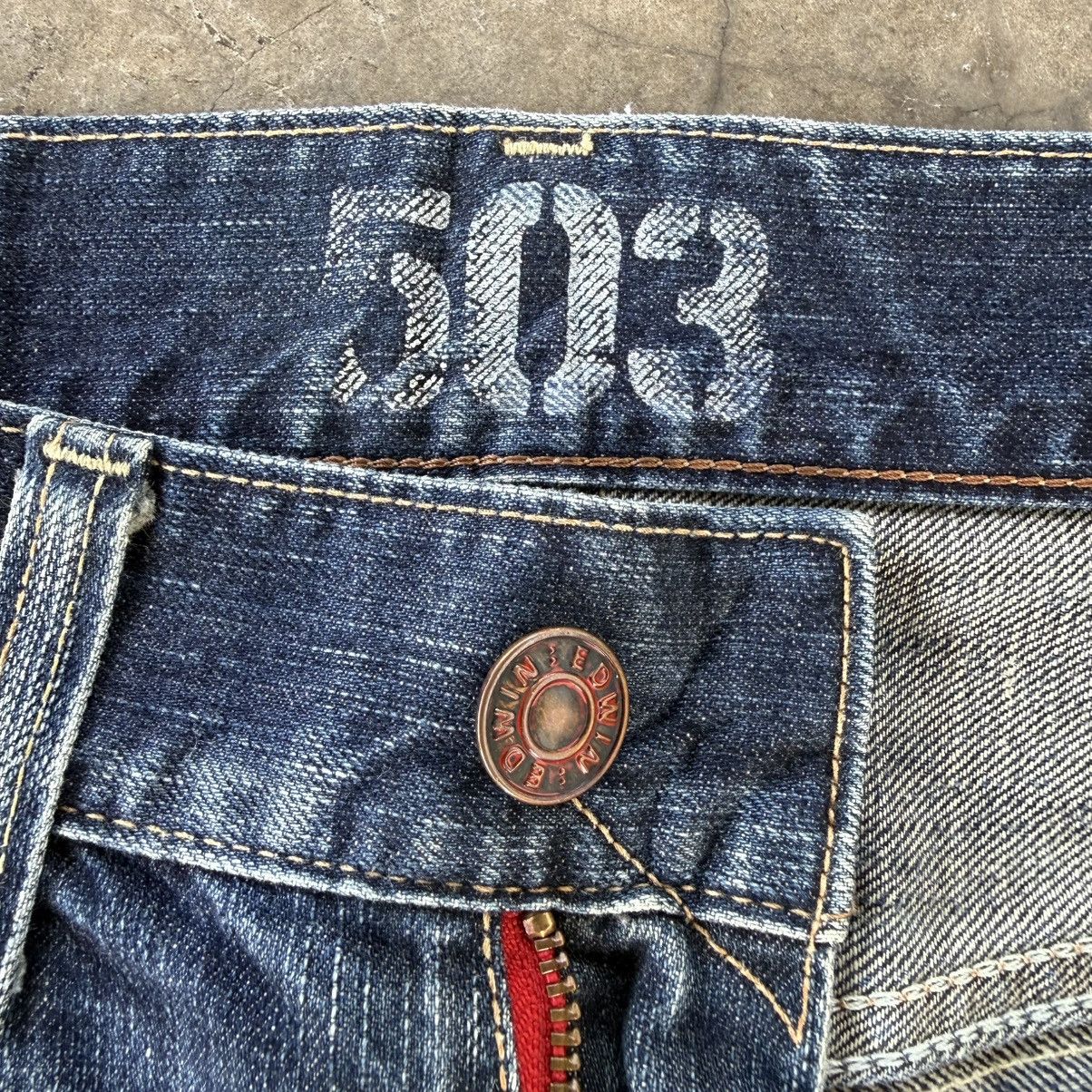Edwin W33x31.5 Vintage Edwin 503 Faded Mud Wash Denim Jean Size US 33 - 8 Thumbnail