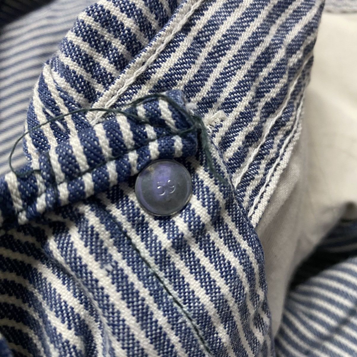 Sears Vintage 60s Sears Roebuck Overall Hickory Striped Size US 32 / EU 48 - 19 Thumbnail