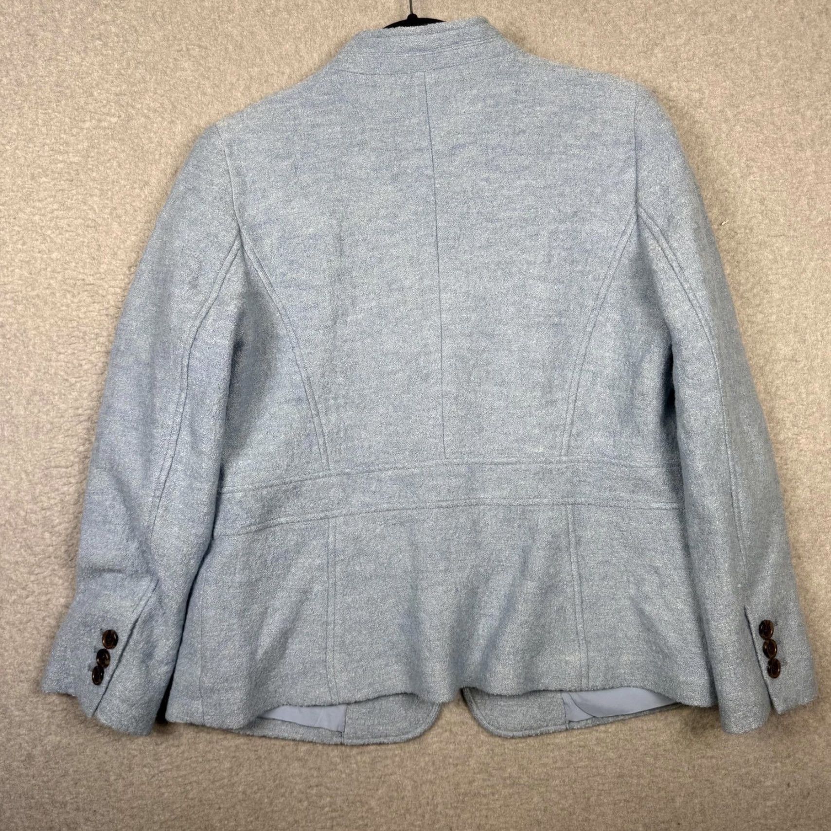 Talbots Talbots Blazer Jacket Womens 12P Wool Viscose Blue Gray Buttoned Petite 12P Women’s NWOT Size XL / US 12-14 / IT 48-50 - 6 Thumbnail