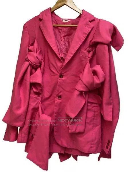 Comme des Garcons COMME des GARCONS HOMME PLUS Pink Bow Blazer. Size US M / EU 48-50 / 2 - 1 Thumbnail