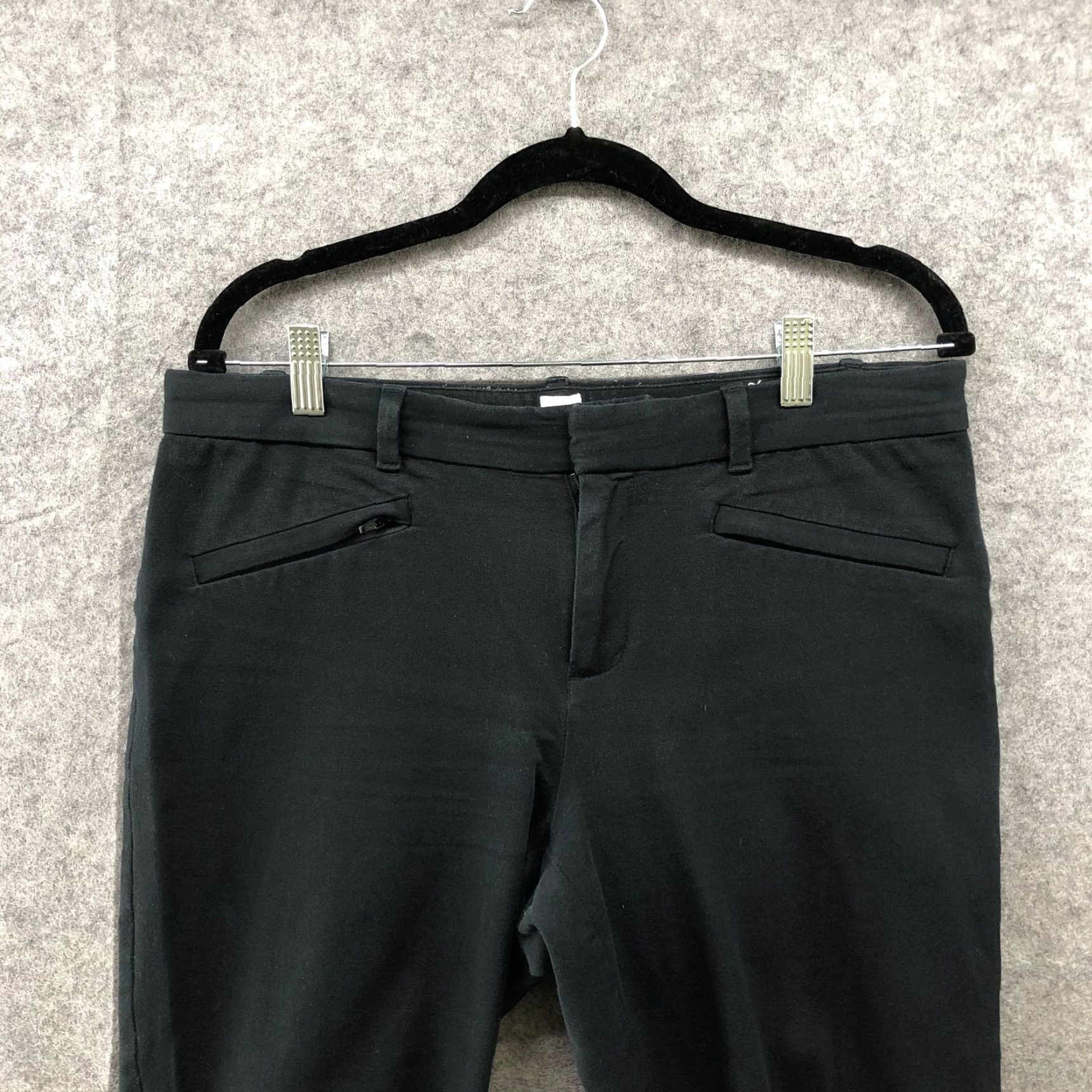 Gap GAP Skinny Ankle Jeans Womens Size 12R True Black Mid Rise Zip Pocket Slim 24.5 in Inseam Jeans Womens Black Pocket Jeans GAP Size 34" / US 12 / IT 48 - 3 Thumbnail