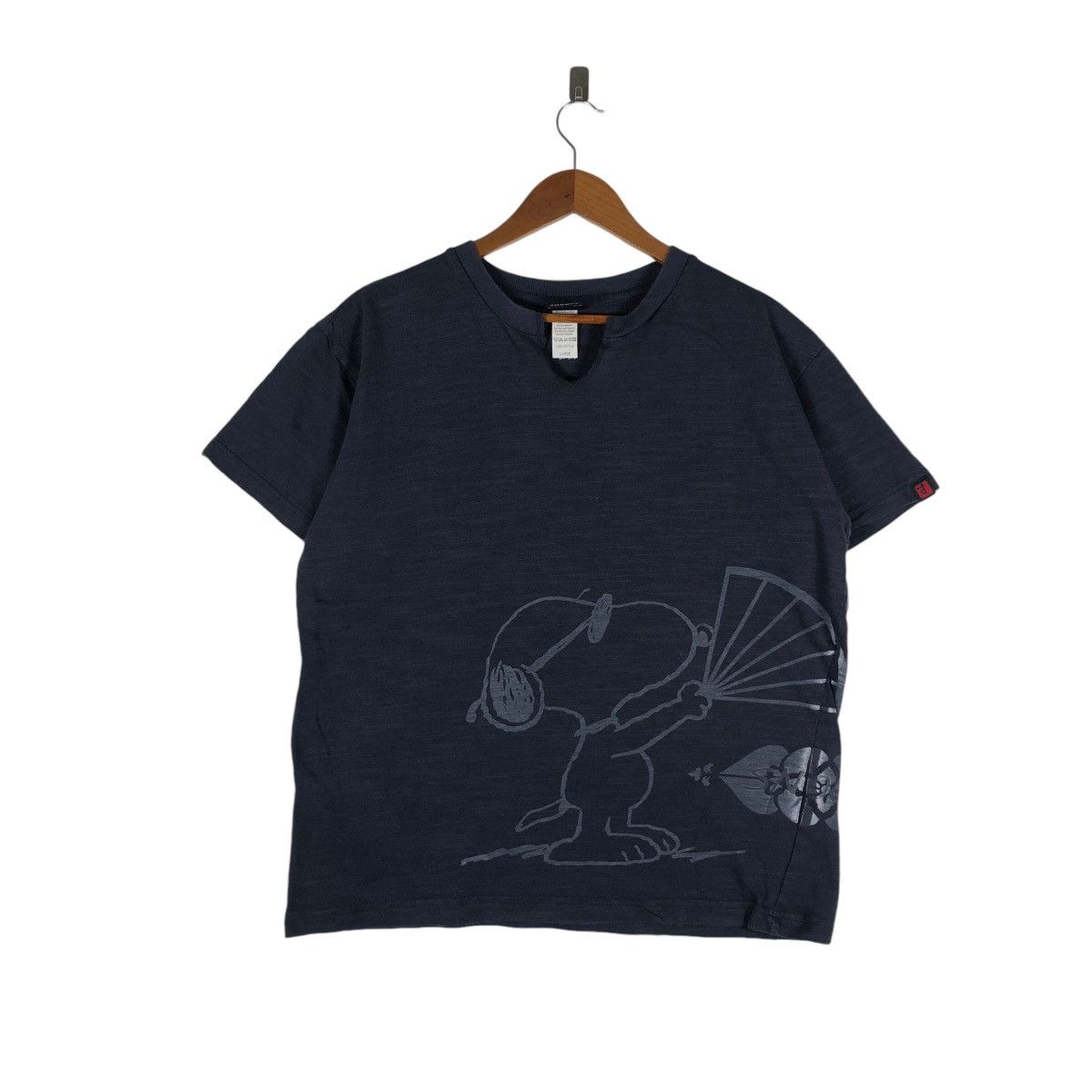 Indigo × Peanuts × Vintage Vintage PEANUTS Snoopy Indigo Dye Tee Shirt Sukajan Style Size US L / EU 52-54 / 3 - 1 Thumbnail