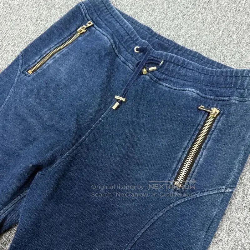 Balmain Balmain Blue Cotton Casual Men's Pants . Size US 34 / EU 50 - 3 Thumbnail