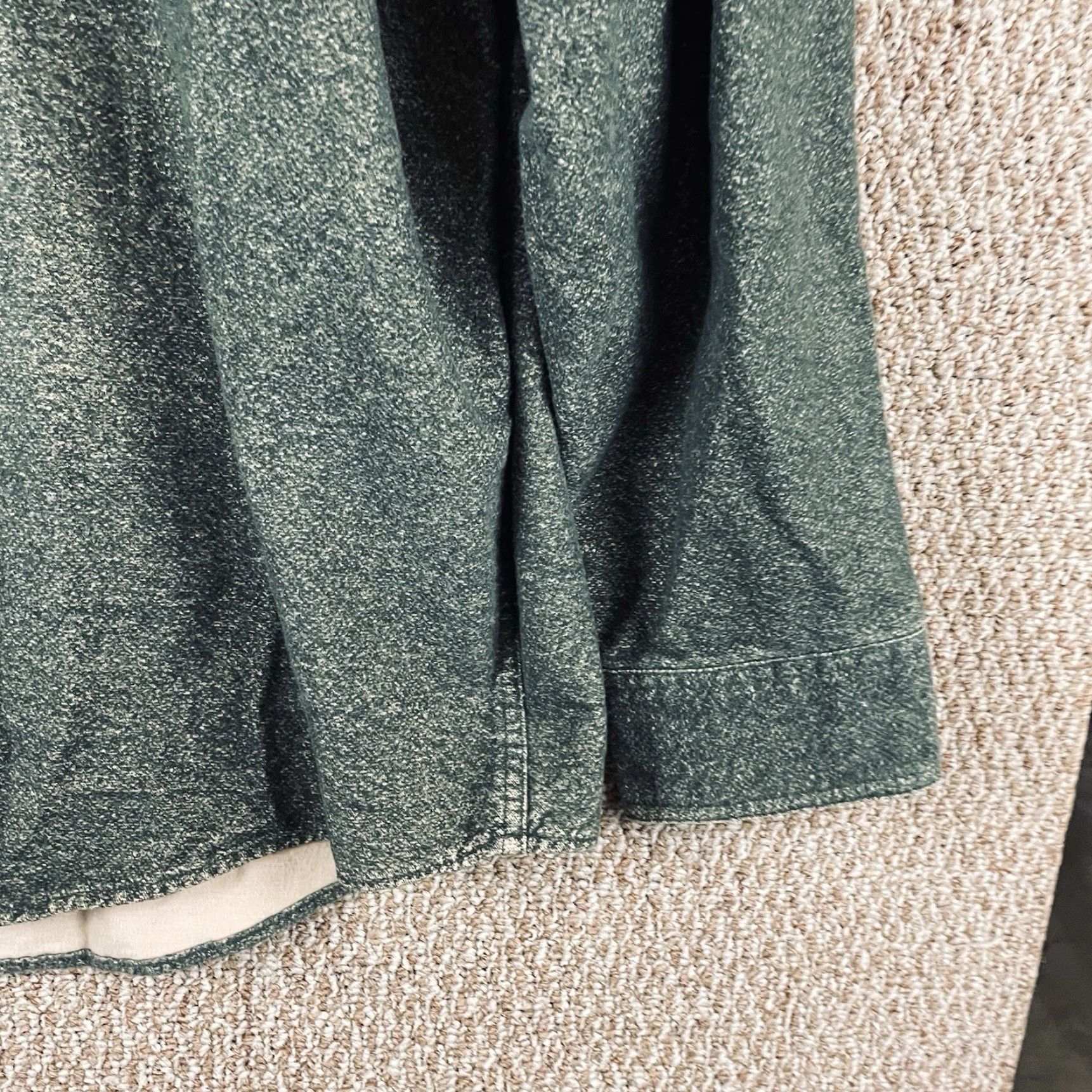 Vintage Cabela's Chamois Shirt Mens 2XLT Deerskin Soft Long Sleeve Button Hunting B20 Shirt, Flannel, Cotton, Green, Button-Up, Big & Tall Mens Size US XXL / EU 58 / 5 - 4 Thumbnail