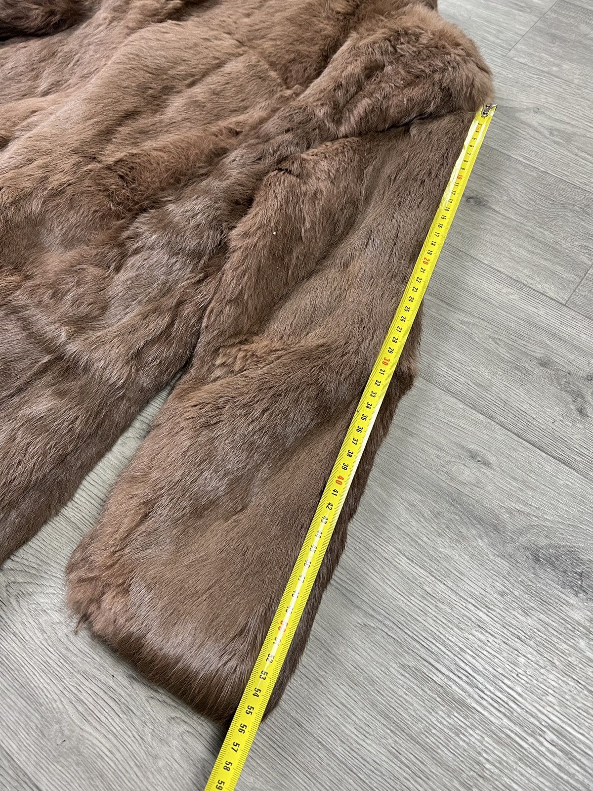 Other Vintage French Coney Fur coat Rabbit fur Brown Winter coat Size S / US 4 / IT 40 - 18 Thumbnail