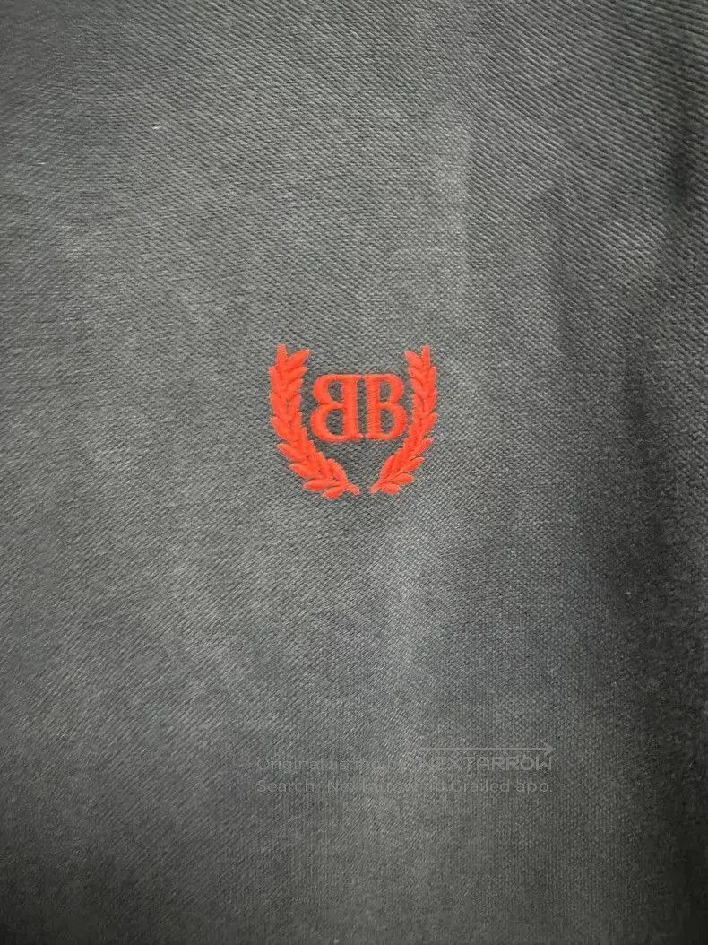 Balenciaga Balenciaga Black Wheat Embroidery Polo. Size US M / EU 48-50 / 2 - 2 Thumbnail