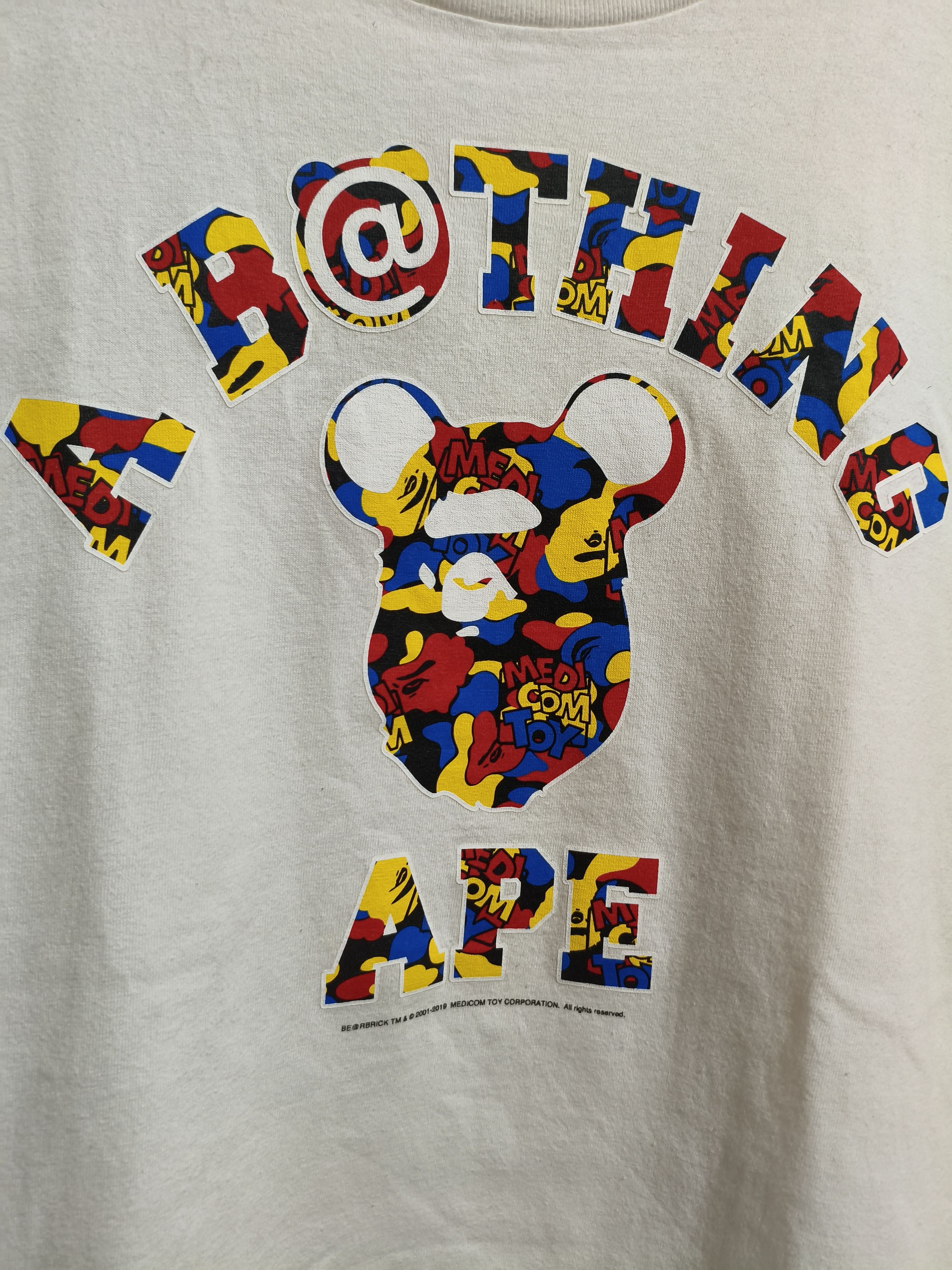 Bape Bape medicom toy bape play college tee Size US L / EU 52-54 / 3 - 2 Thumbnail