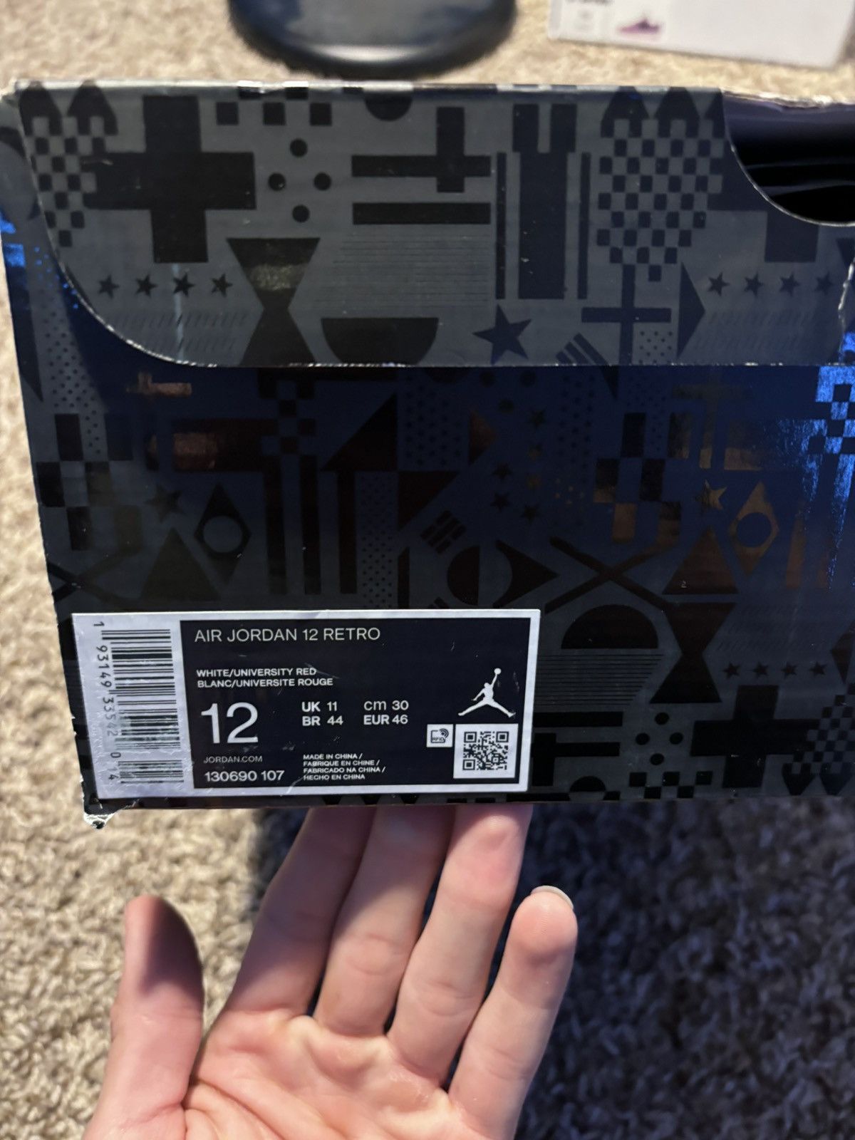 Jordan Brand × Nike Jordan 12 retro FIBA Size US 12 / EU 45 - 7 Thumbnail
