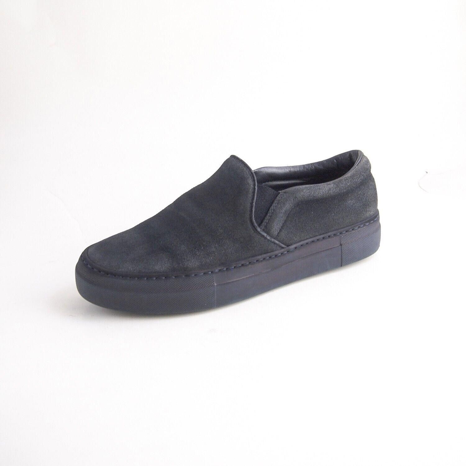 Moncler Moncler Slip Ons Sneakers Dark Gray Suede Womens EU 37 US 7 Size US 7 / IT 37 - 1 Thumbnail
