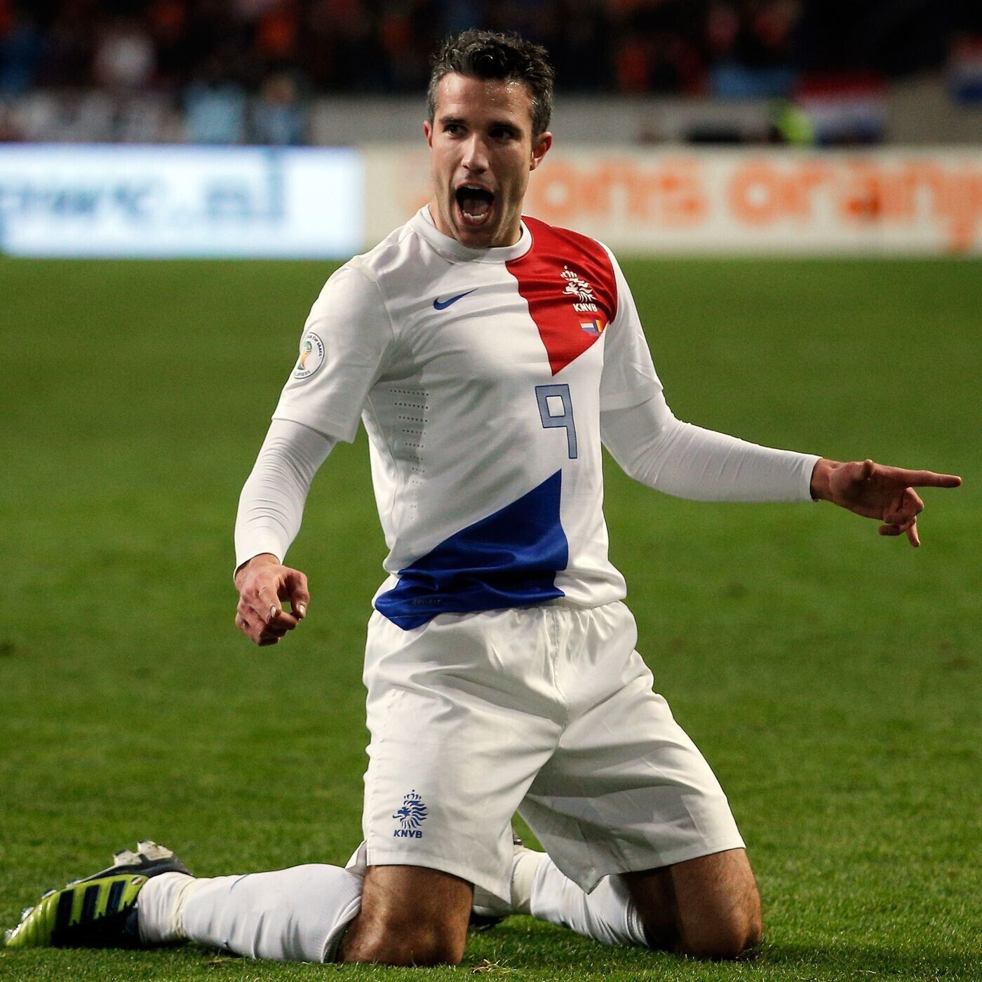 All Sport NETHERLANDS 2013 2014 AWAY VAN PERSIE FOOTBALL SOCCER JERSEY Size US XL / EU 56 / 4 - 12 Thumbnail