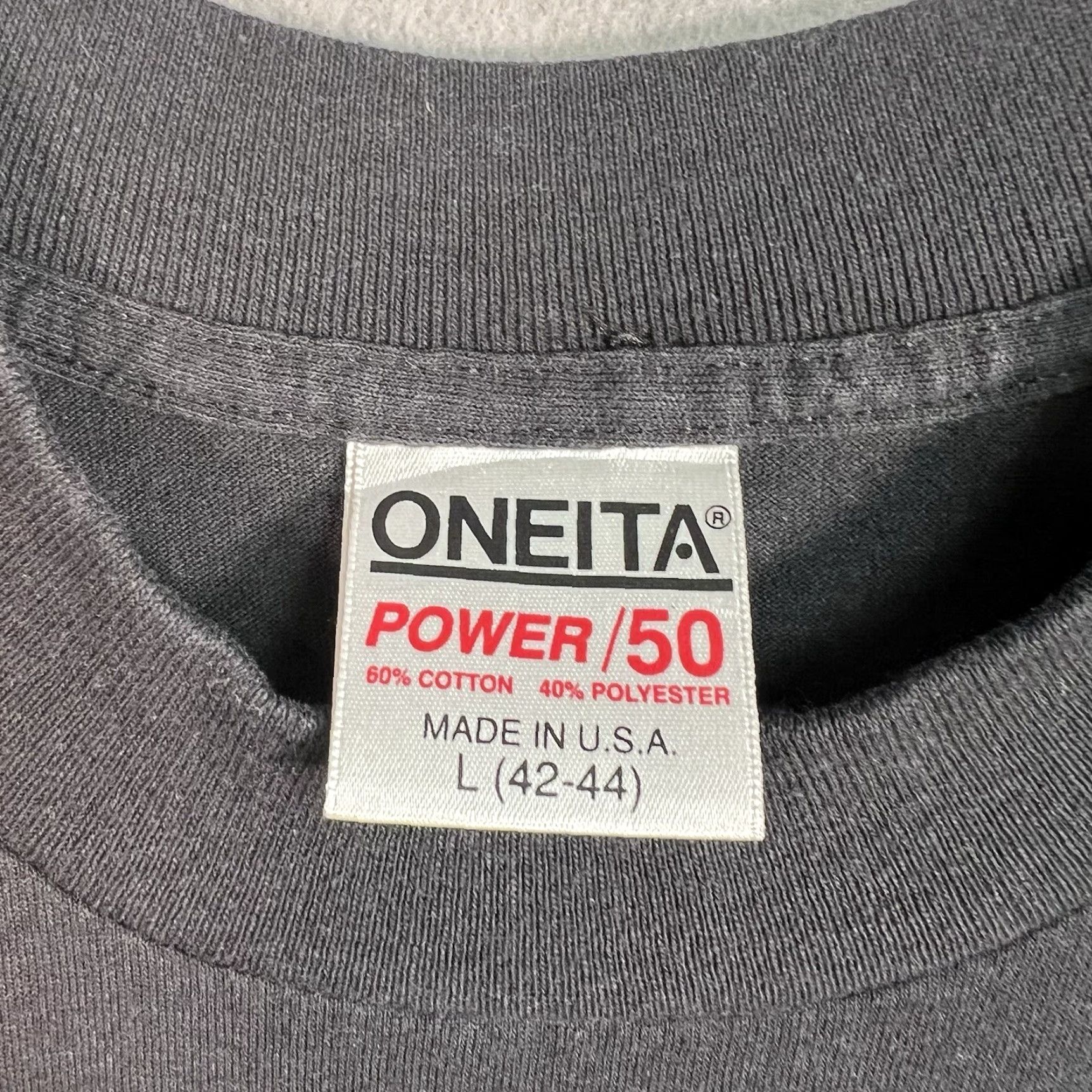 Vintage VINTAGE Oneita Shirt Womens Large Black 90s Embellish Broach Cute Made In USA Size L / US 10 / IT 46 - 5 Thumbnail