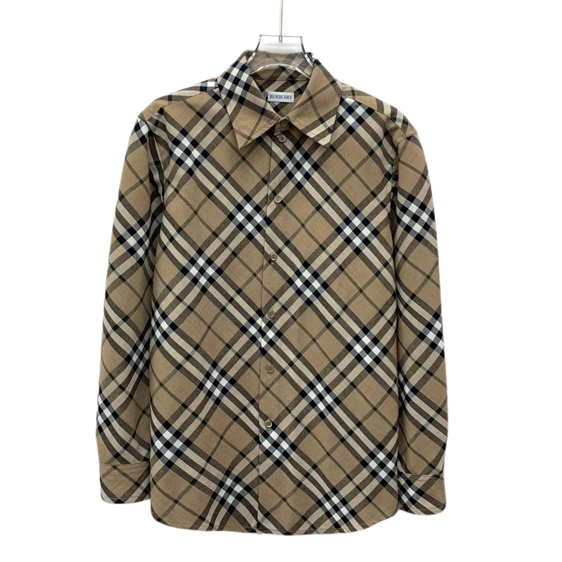 Burberry Burberry Nova Check Wool Blend Shirt IT 38 Size XS / US 0-2 / IT 36-38 - 1 Thumbnail