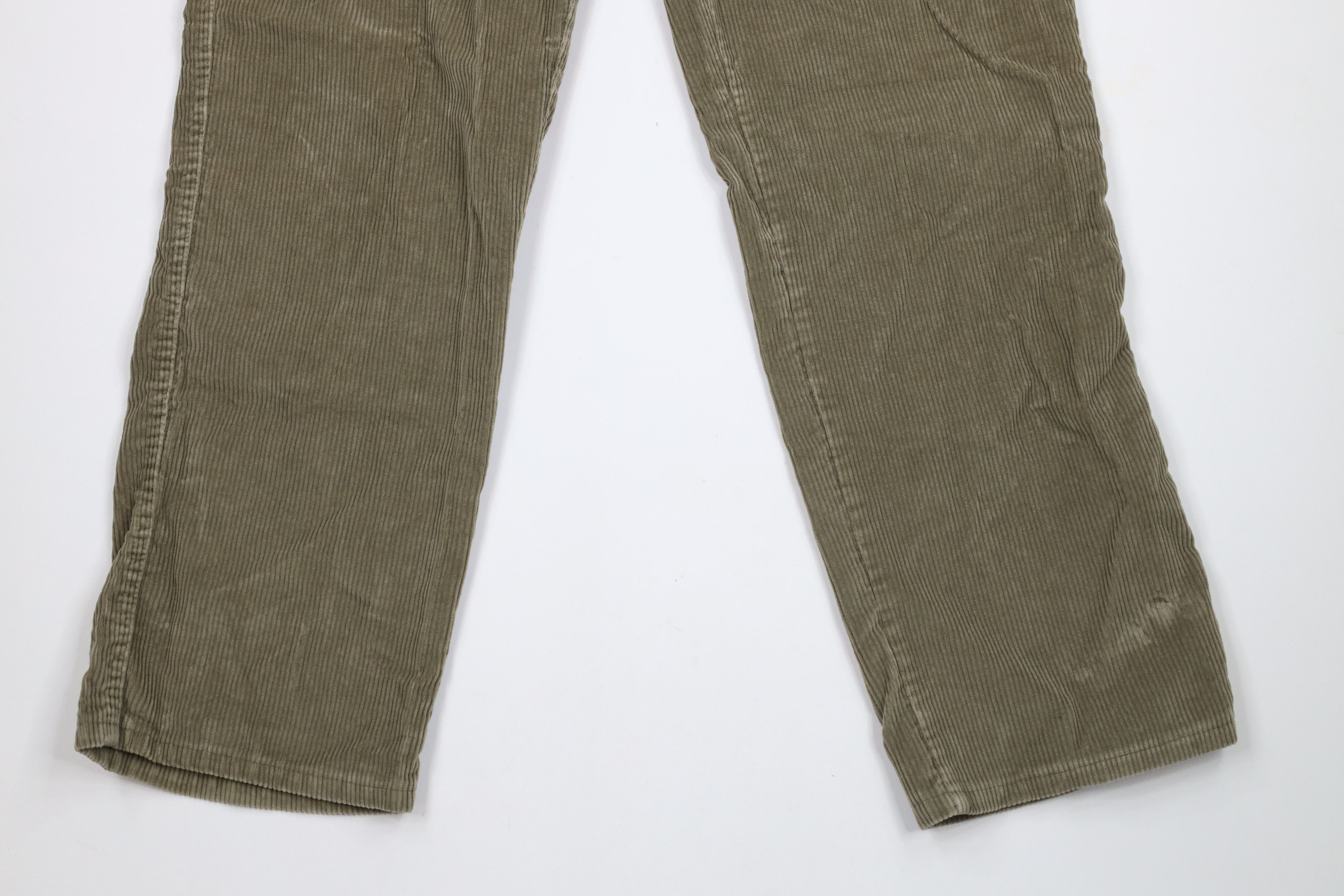Lands' End × Vintage Vintage 90s Lands End Wide Leg Cargo Pants Green USA Size US 38 / EU 54 - 4 Thumbnail